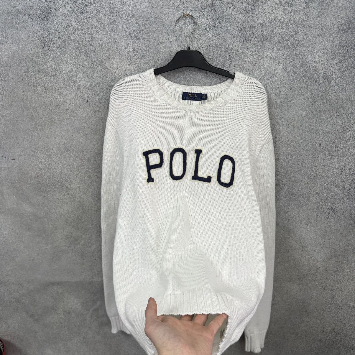 Polo Ralph Lauren Vintage Polo Ralph Lauren Sweater Big Logo Knit Size US S / EU 44-46 / 1 - 3 Thumbnail