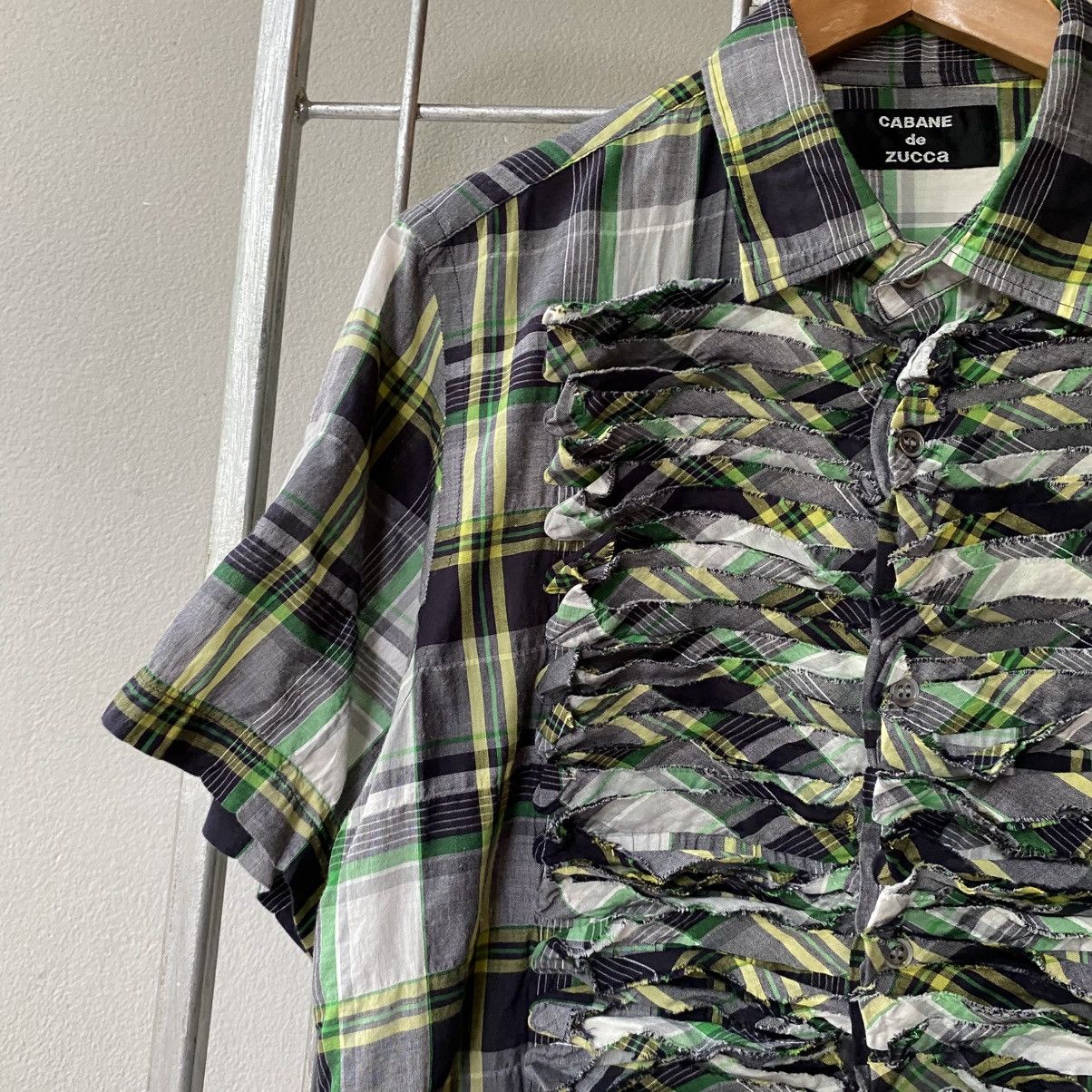 Zucca CABANE de zucca Twisted Plaid Lattice Shirt Size US S / EU 44-46 / 1 - 12 Thumbnail