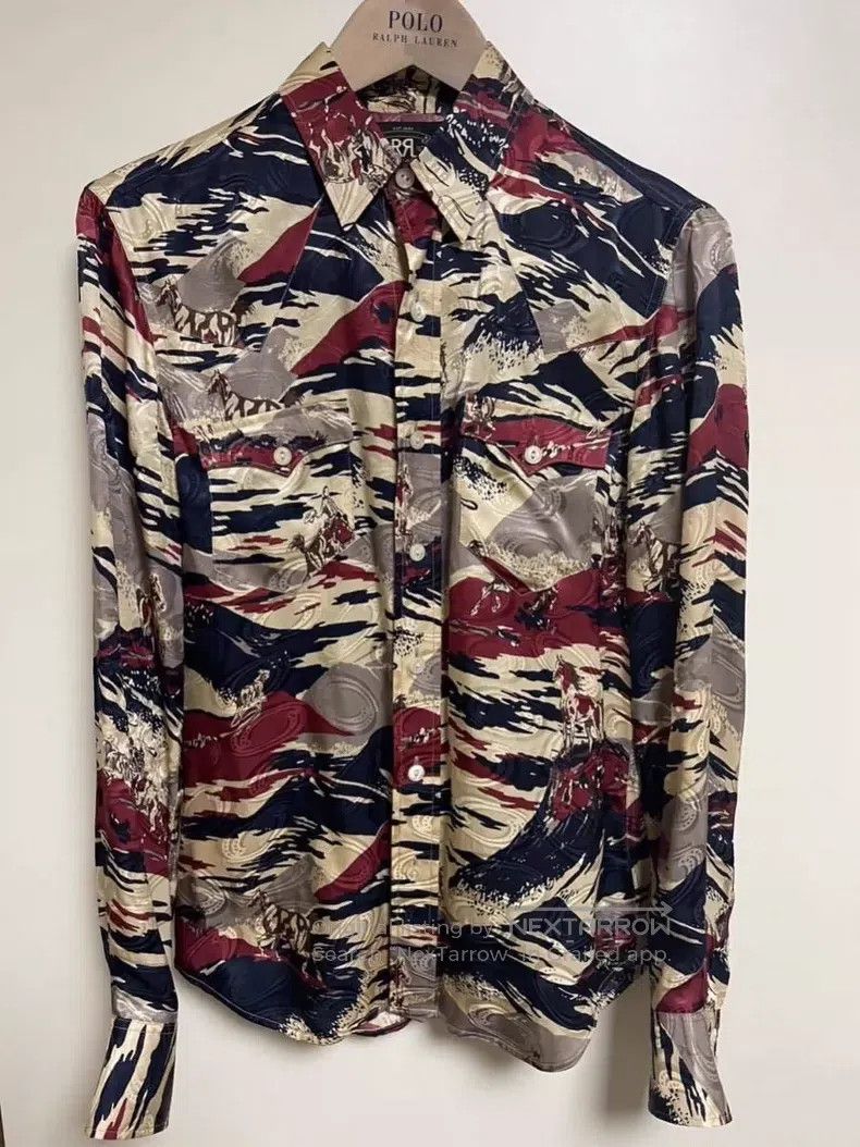 RRL Ralph Lauren RRL Ralph Lauren Silk western printed Hawaiian shirt jacke Size US S / EU 44-46 / 1 - 1 Thumbnail