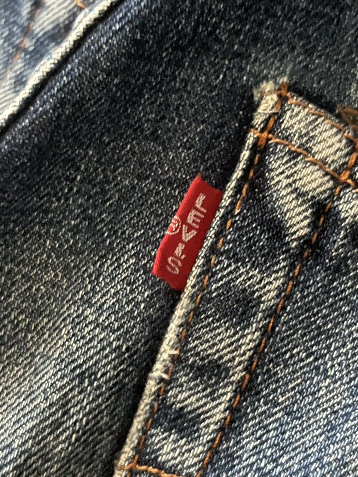 Levi's × Vintage ⚡️Vintage⚡️Levi’s 502XX Big E Talon Zip Redline Selvedge Jeans Size US 29 - 11 Thumbnail