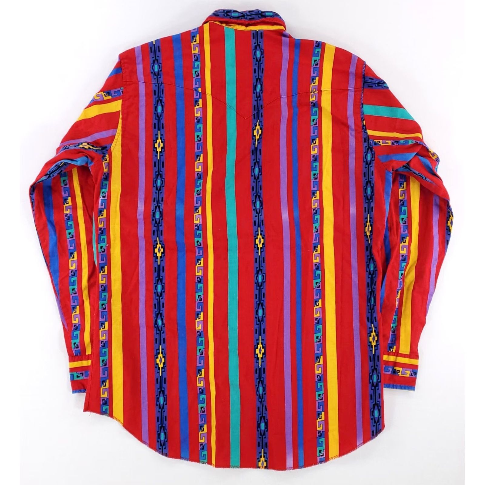 Wrangler Wrangler Button Down Shirt Long Sleeve Red Southwest Aztec Mens 16/34 Men Mens 16 Red Long Sleeve Southwest Aztec Button Down Shirt Wrangler Size US L / EU 52-54 / 3 - 3 Thumbnail