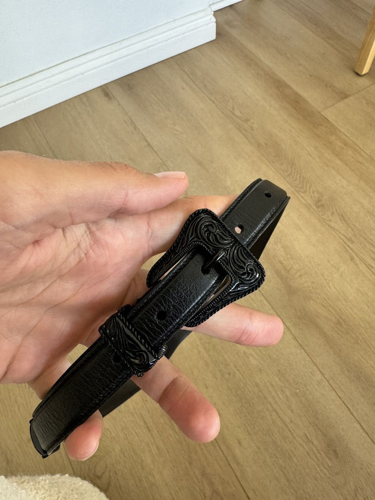 Rare All Black Western Belt