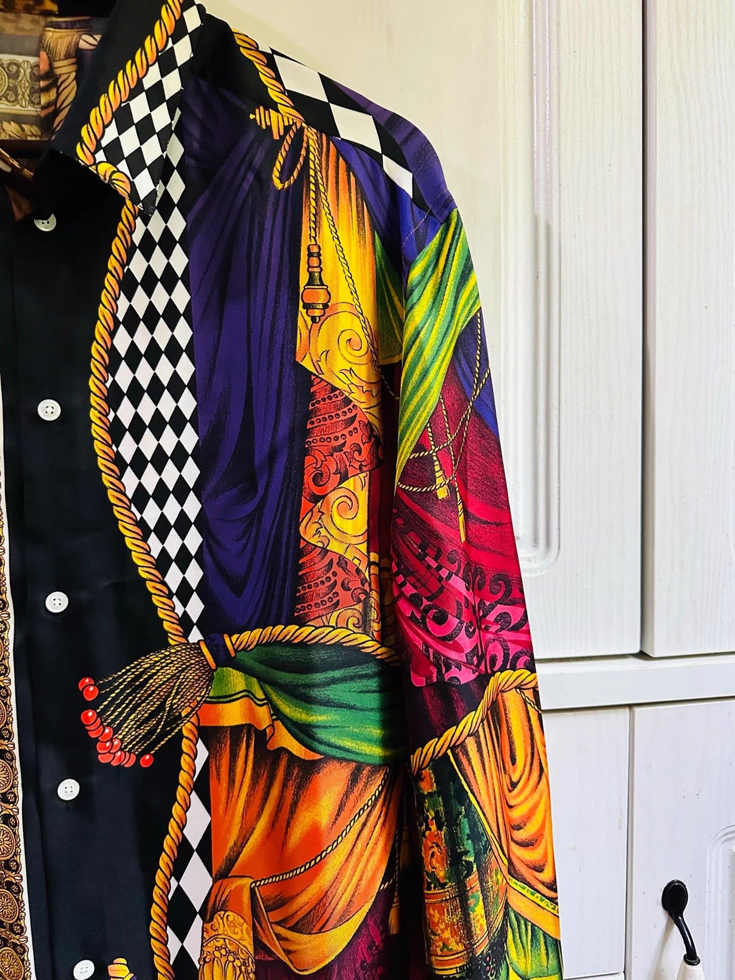 Versace Versace Mainline Runway Limited Silk Shirt Size US XS / EU 42 / 0 - 5 Thumbnail