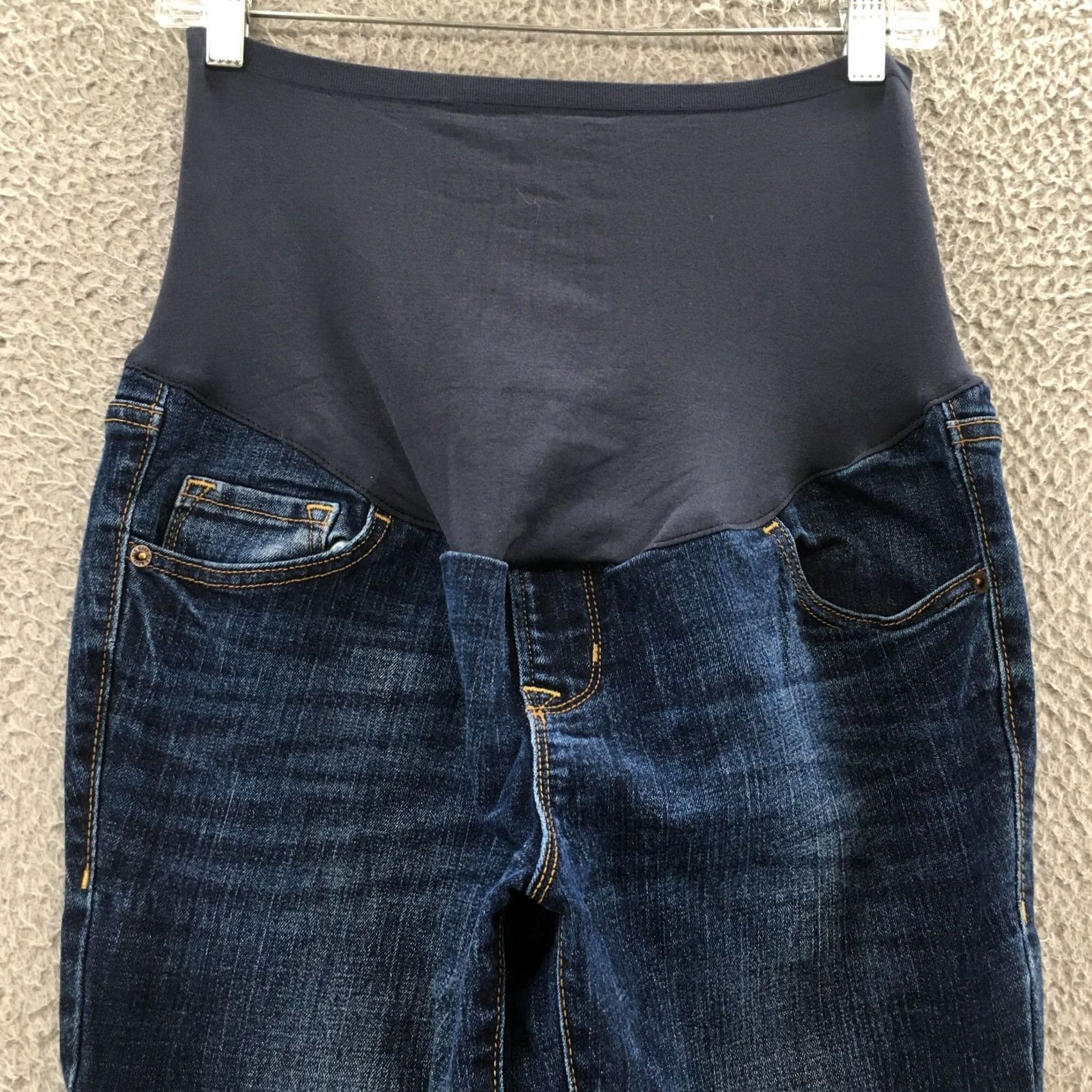 Old Navy Old Navy Maternity Skinny Jeans Womens 10 Blue Denim Full Low Rise Zip Fly Jeans Size 32" / US 10 / IT 46 - 2 Thumbnail
