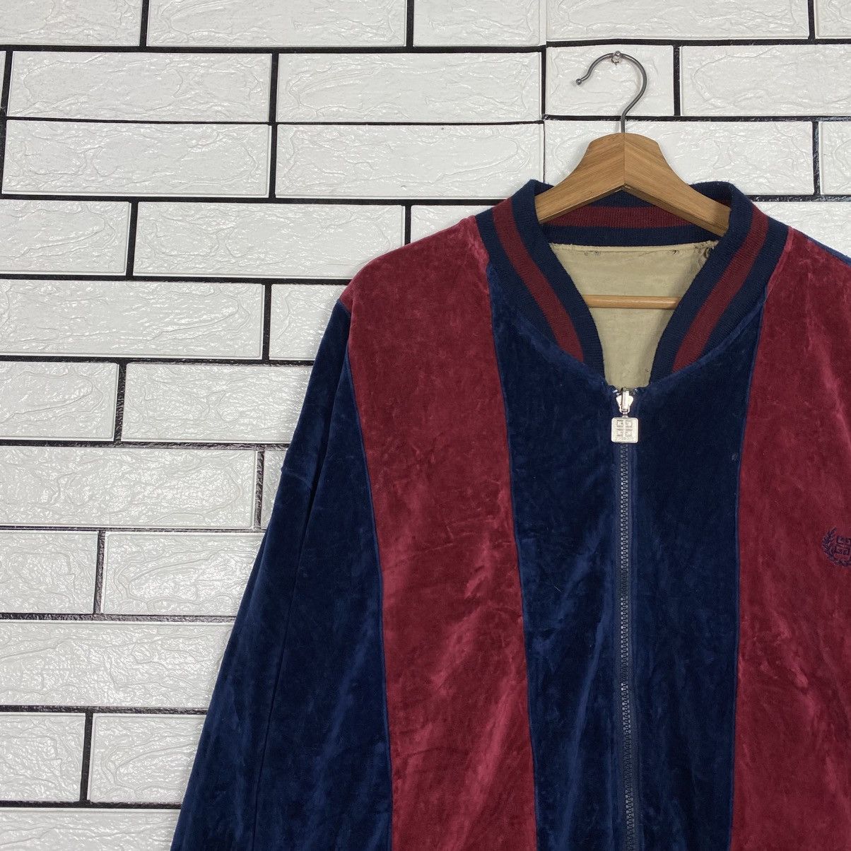 Givenchy Vintage Velvet Reversible Bomber Jacket Givenchy Size US XL / EU 56 / 4 - 10 Thumbnail