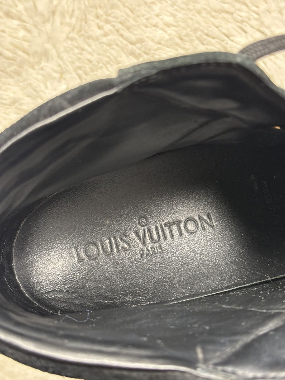 Louis Vuitton Louis Vuitton Leather Suede Cliff Top Wedge Sneakers Rare Size US 8 / IT 38 - 13 Thumbnail