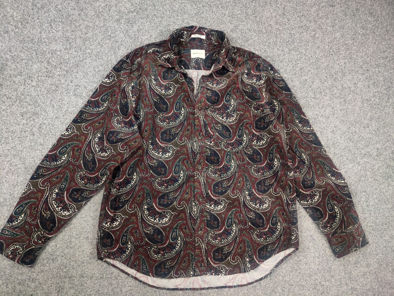 Gant Gant Paisley Corduroy Button Shirt Plumped Vintage RRL Style Size US XL / EU 56 / 4 - 4 Thumbnail