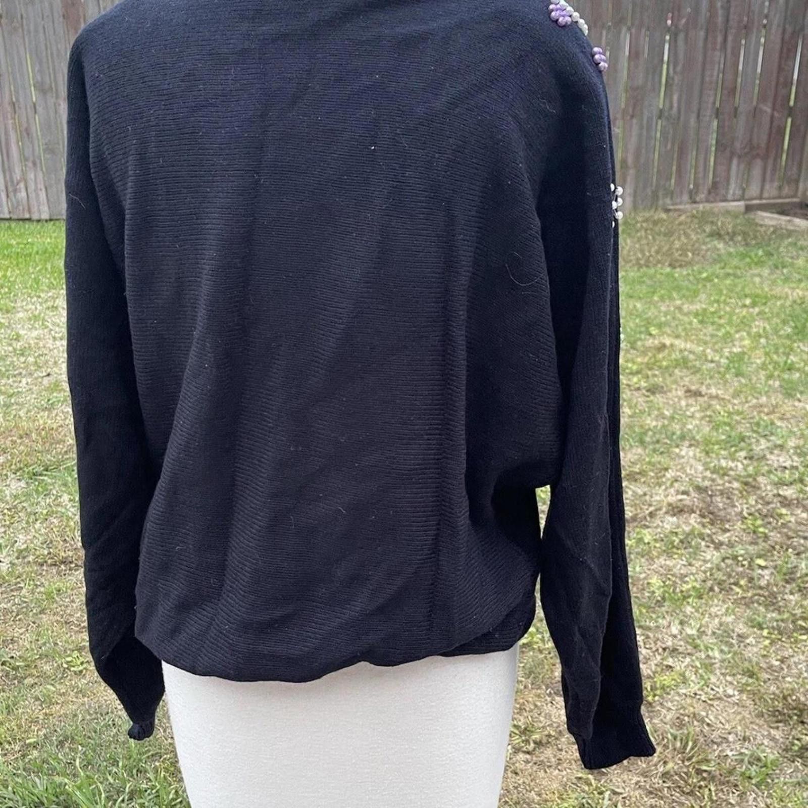 Other 80's Darian Knit Sweater Black Size L Retro Size L / US 10 / IT 46 - 3 Thumbnail