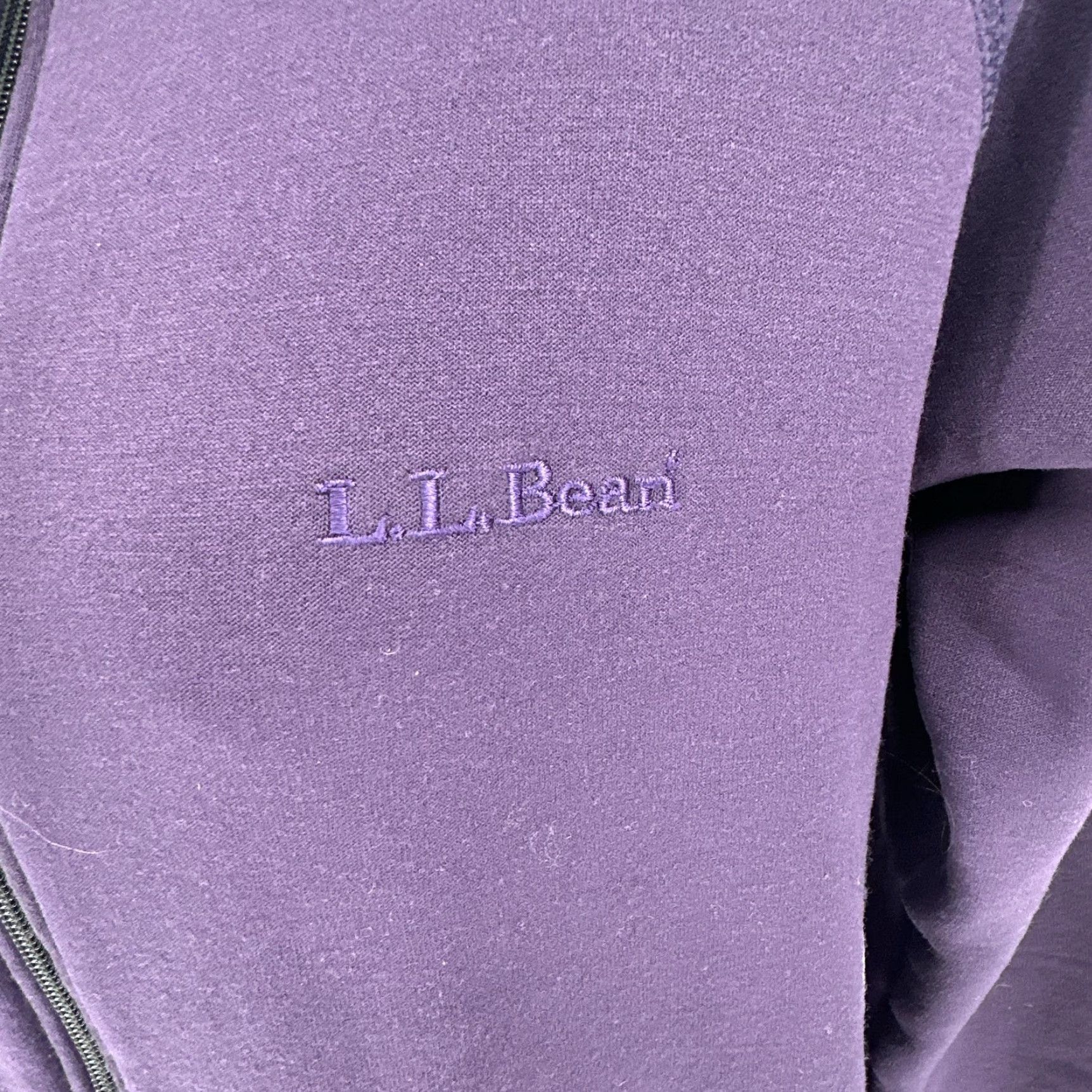Vintage VINTAGE L.L. BEAN Jacket Womens Small Purple 1/2 Zip Fleece Pullover USA 90s Size S / US 4 / IT 40 - 3 Thumbnail