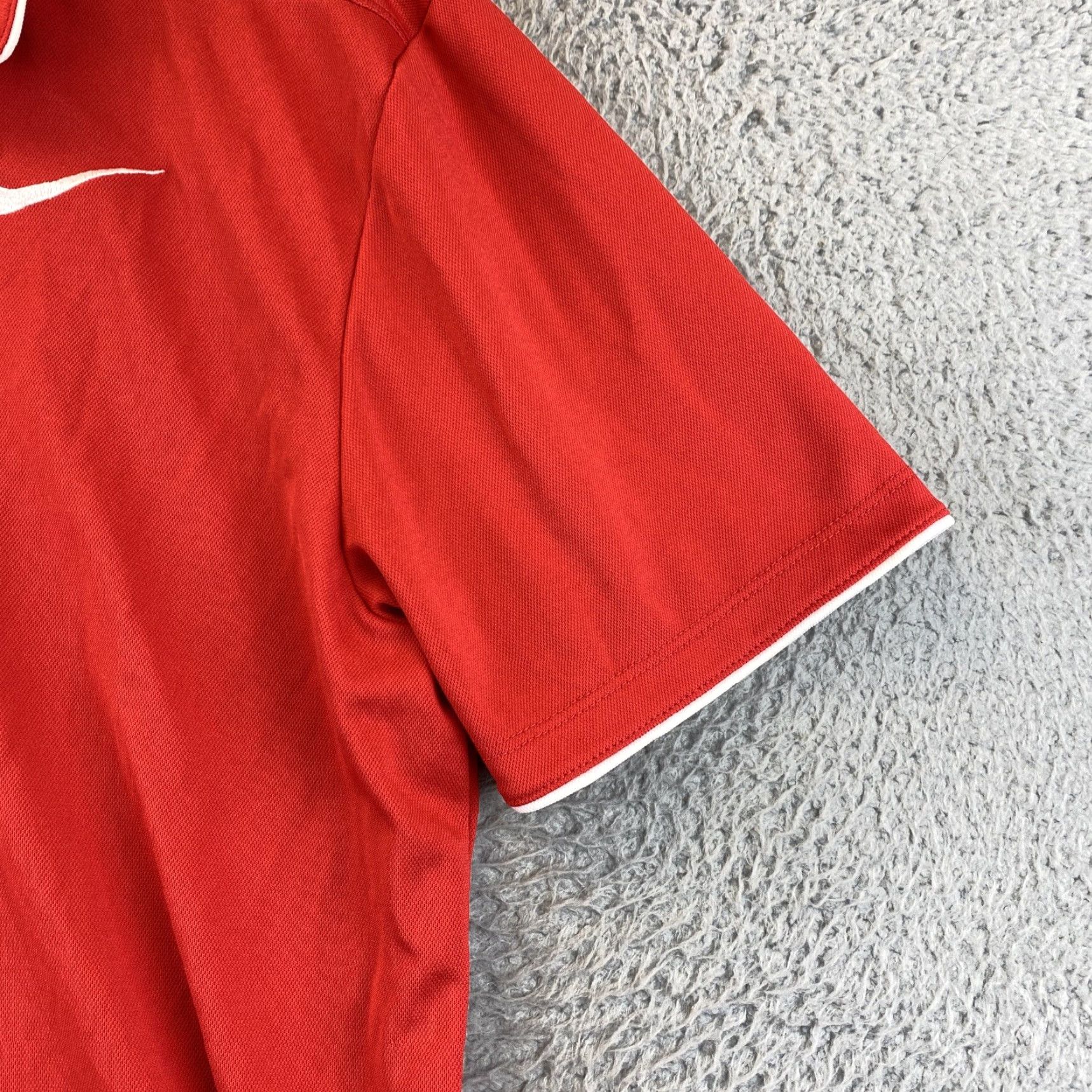 Nike Nike Dri-Fit Polo Shirt Men Golf Short Sleeve Red Size M 100% Polyester Logo Breathable Collared Solid Nike Brand Regular Polo Nike Dri-Fit Size US M / EU 48-50 / 2 - 2 Thumbnail