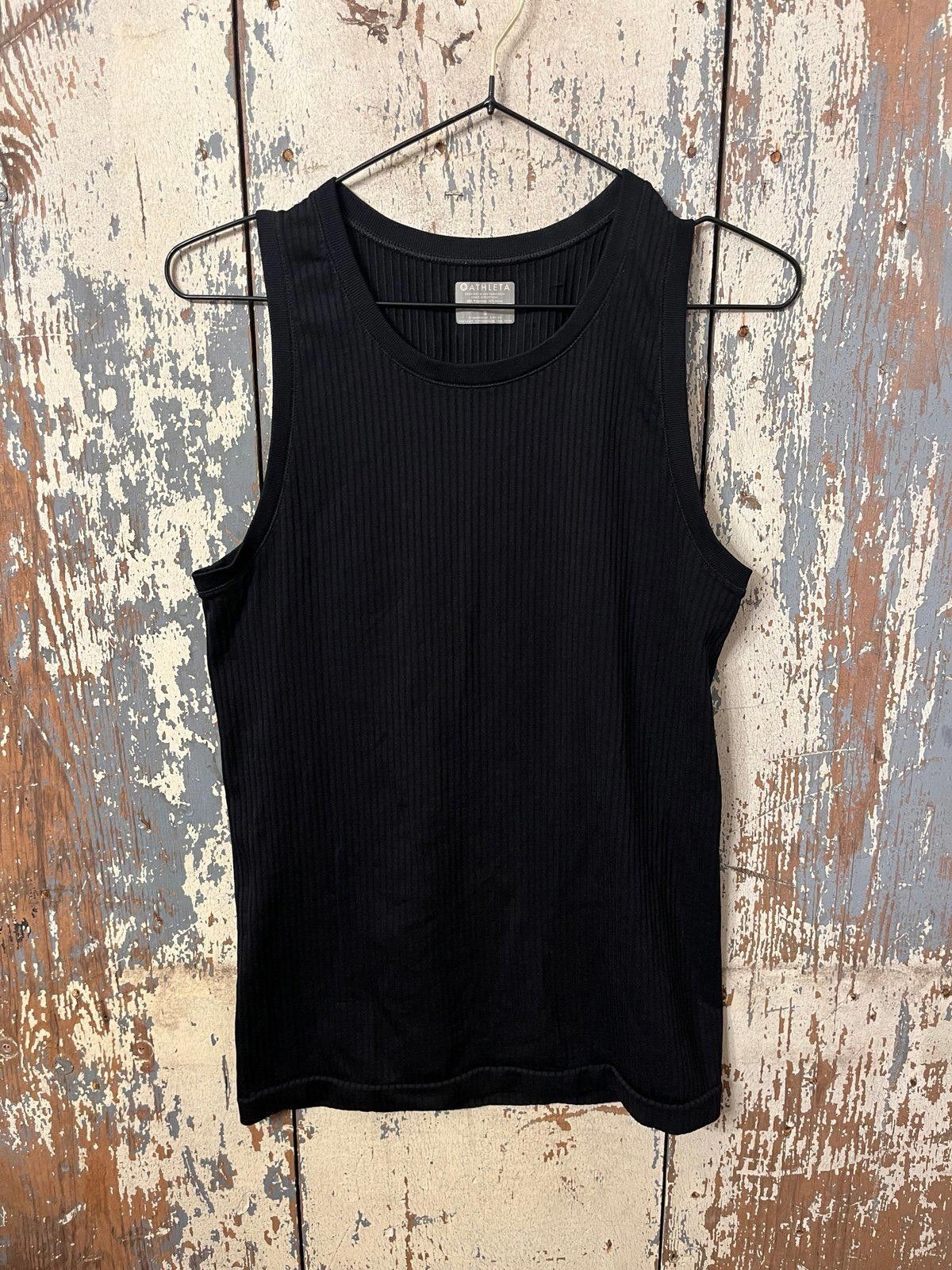 Designer Athleta ribbed black tank, size small Size S / US 4 / IT 40 - 1 Thumbnail