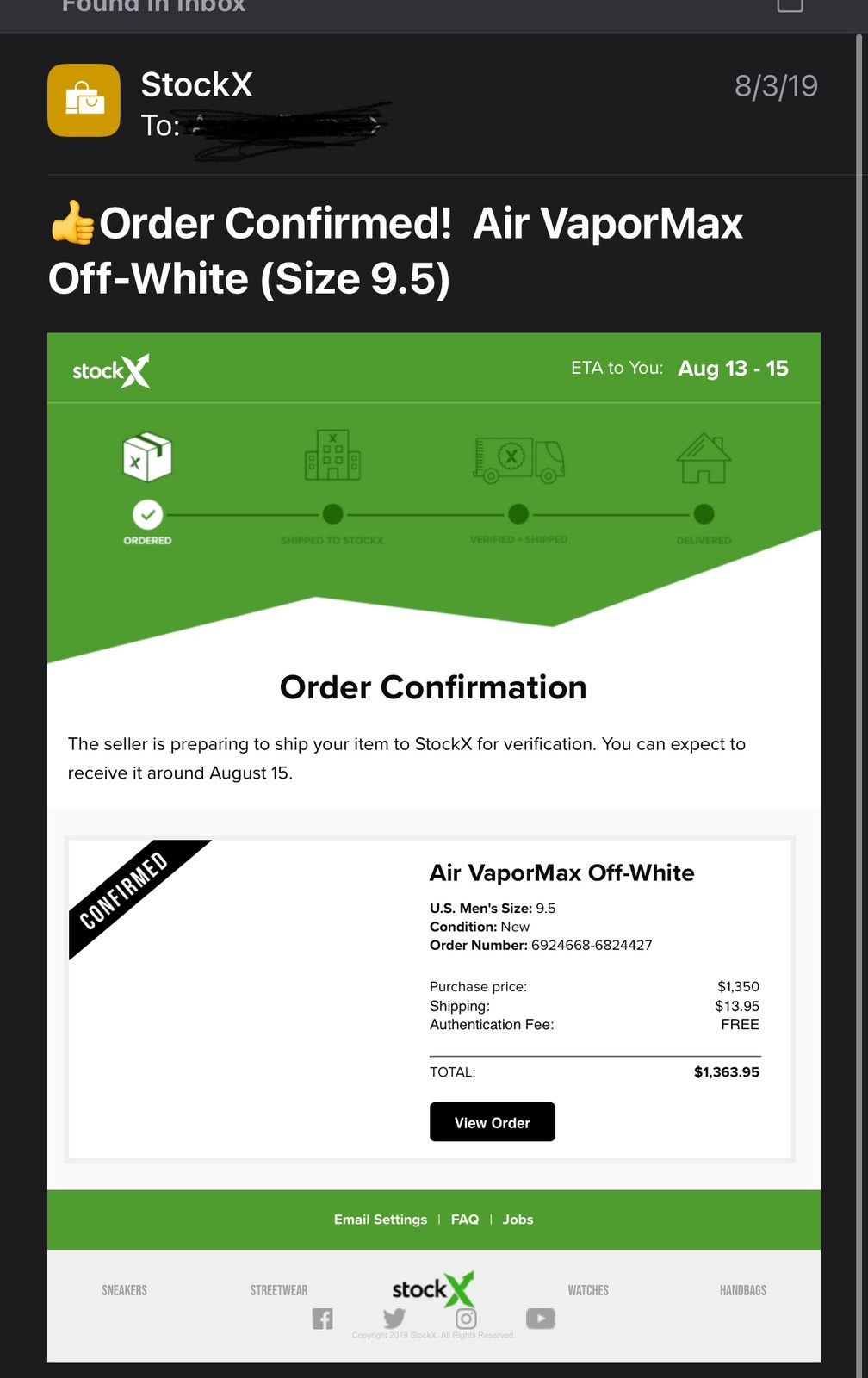 Nike × Off-White The 10: Nike Air Vapormax FK Size US 9.5 / EU 42-43 - 7 Thumbnail