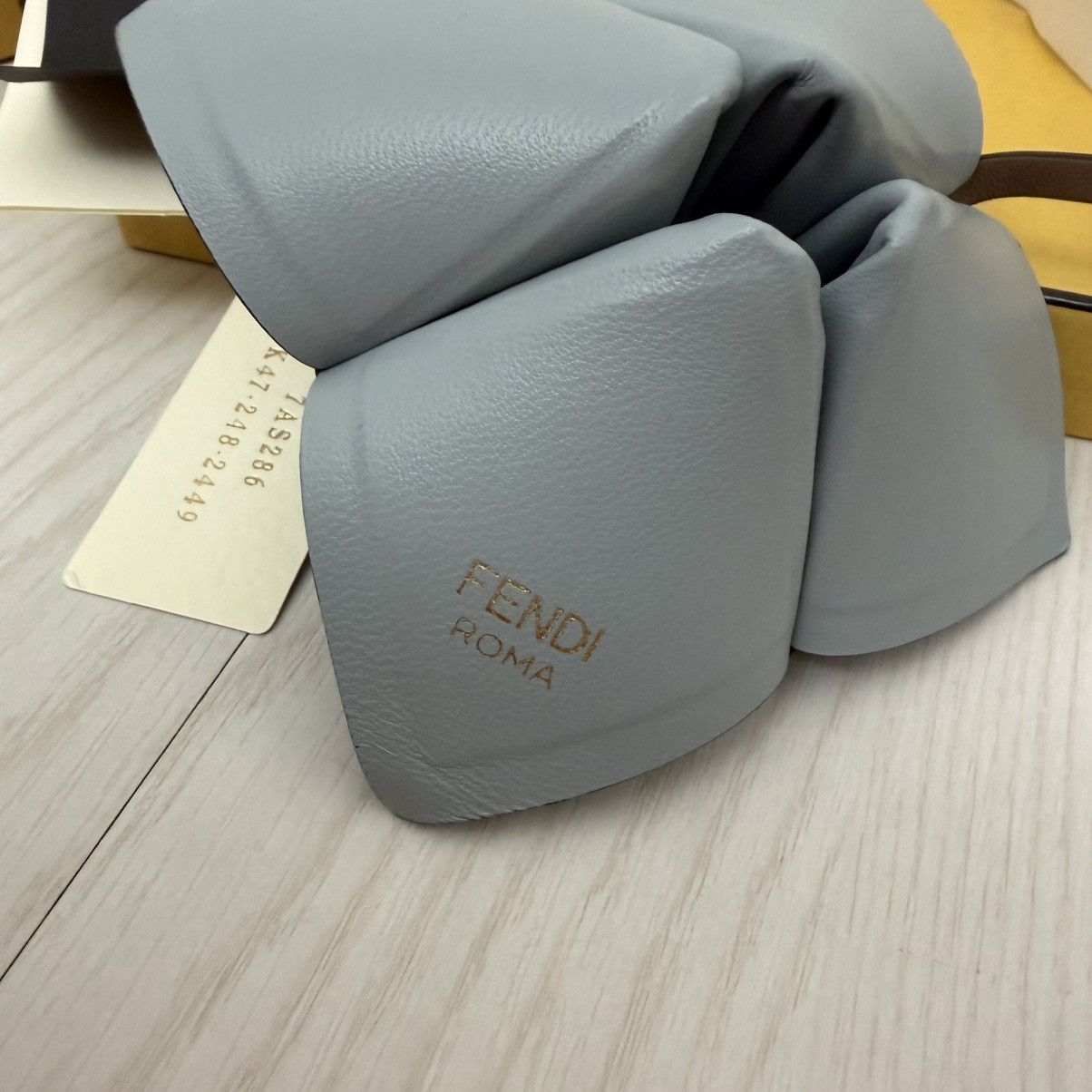 Fendi Fendi Fortune Cookie Nappa Fortune Teller Bag Charm Blue Size ONE SIZE - 8 Thumbnail