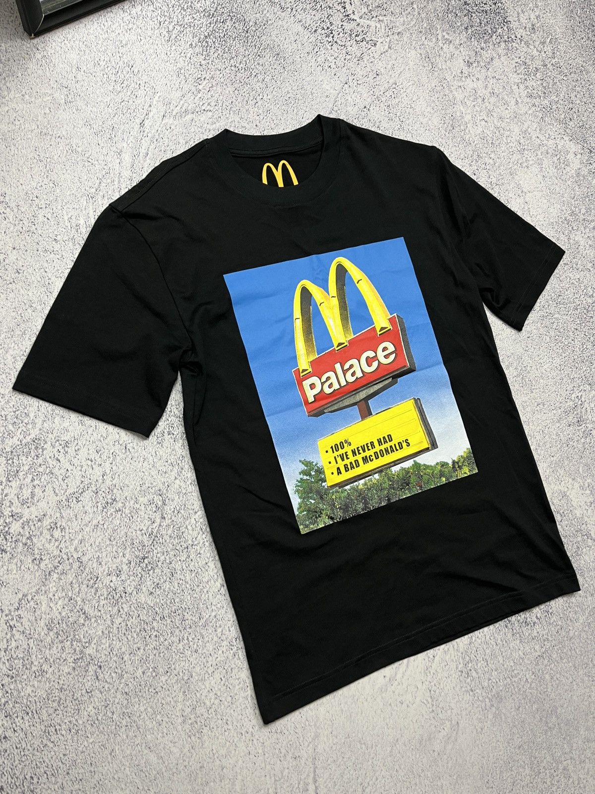 Palace Palace x McDonald’s Sign T-Shirt - Black Limited Graphic Tee Size US S / EU 44-46 / 1 - 4 Thumbnail
