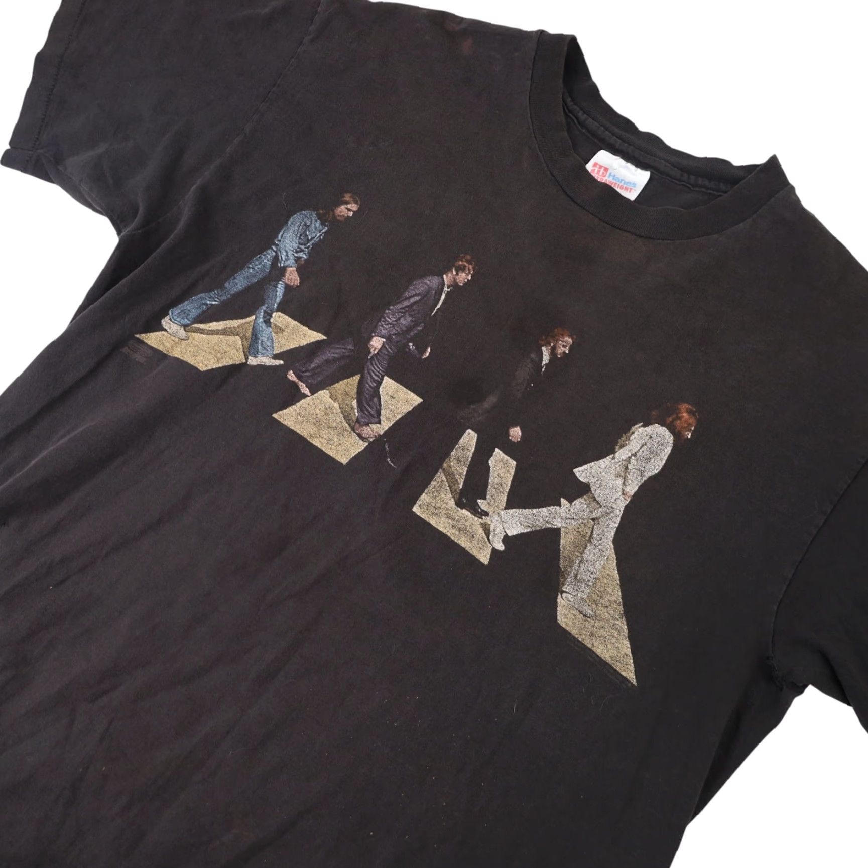 Vintage VINTAGE Winterland The Beatles Abby Road Mens Large Graphic T Shirt Black Size US L / EU 52-54 / 3 - 2 Thumbnail