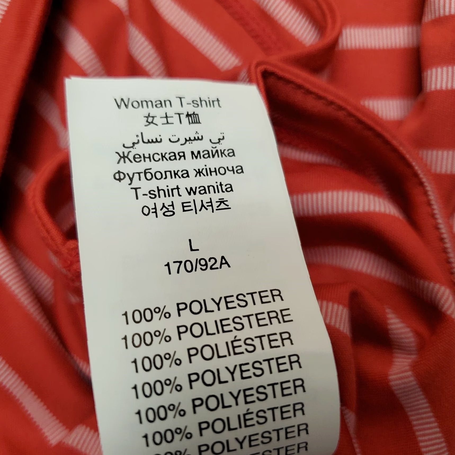 Oakley Oakley Shirt Womens L Red Striped Polo Polyester Performance Golf Casual Size L / US 10 / IT 46 - 7 Thumbnail