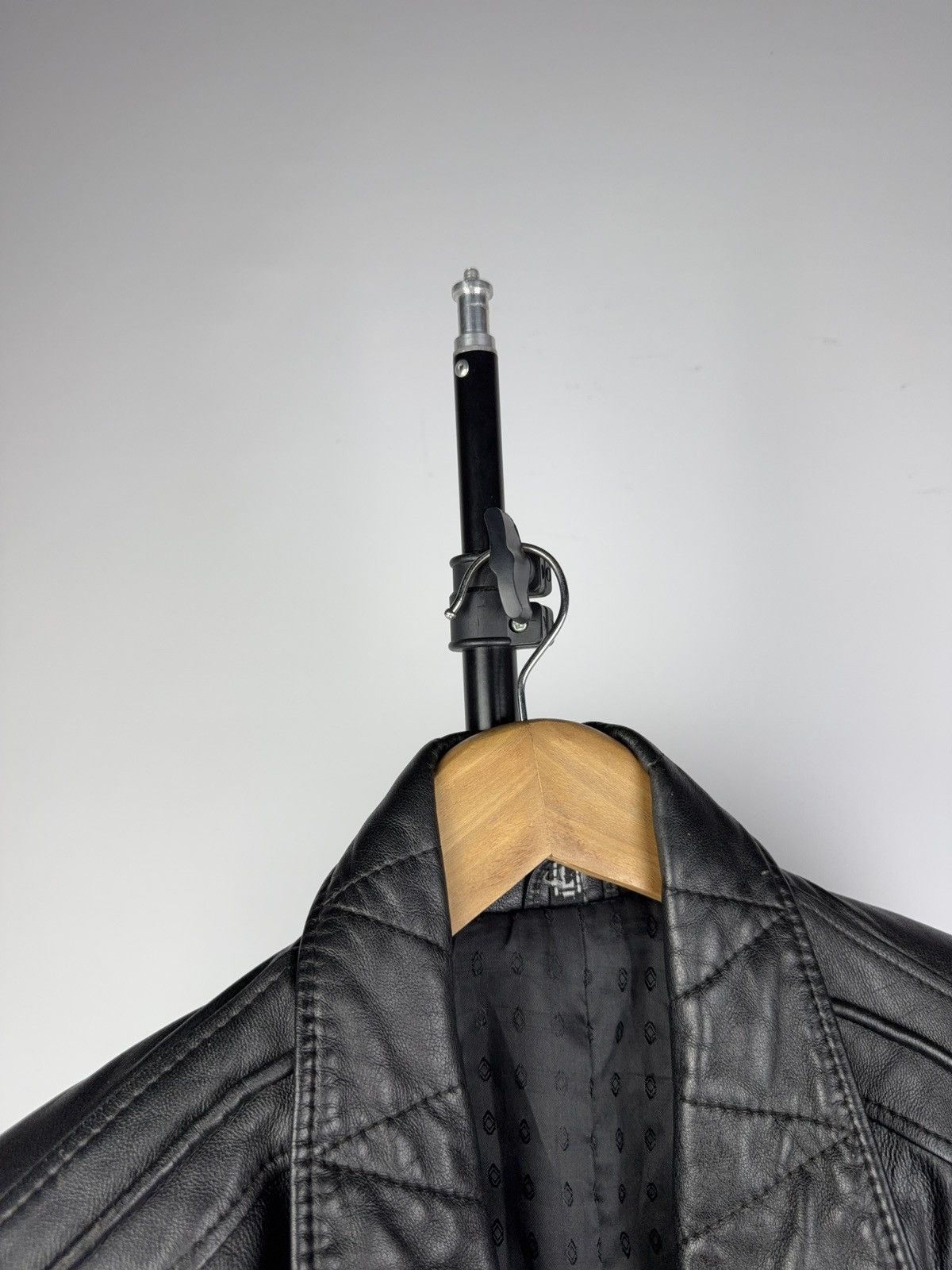 Leather Vintage 90s Genuine Leather MOTO Bomber Jacket Rock Punk Size US L / EU 52-54 / 3 - 7 Thumbnail