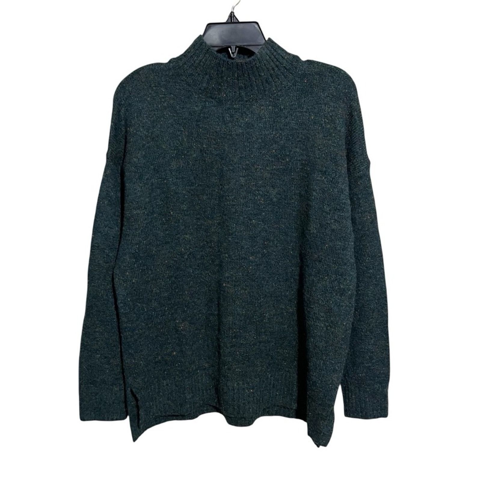 Other Well Worn Women's Mock Neck Nep Yarn Sweater, Green, Size M Size M / US 6-8 / IT 42-44 - 1 Thumbnail