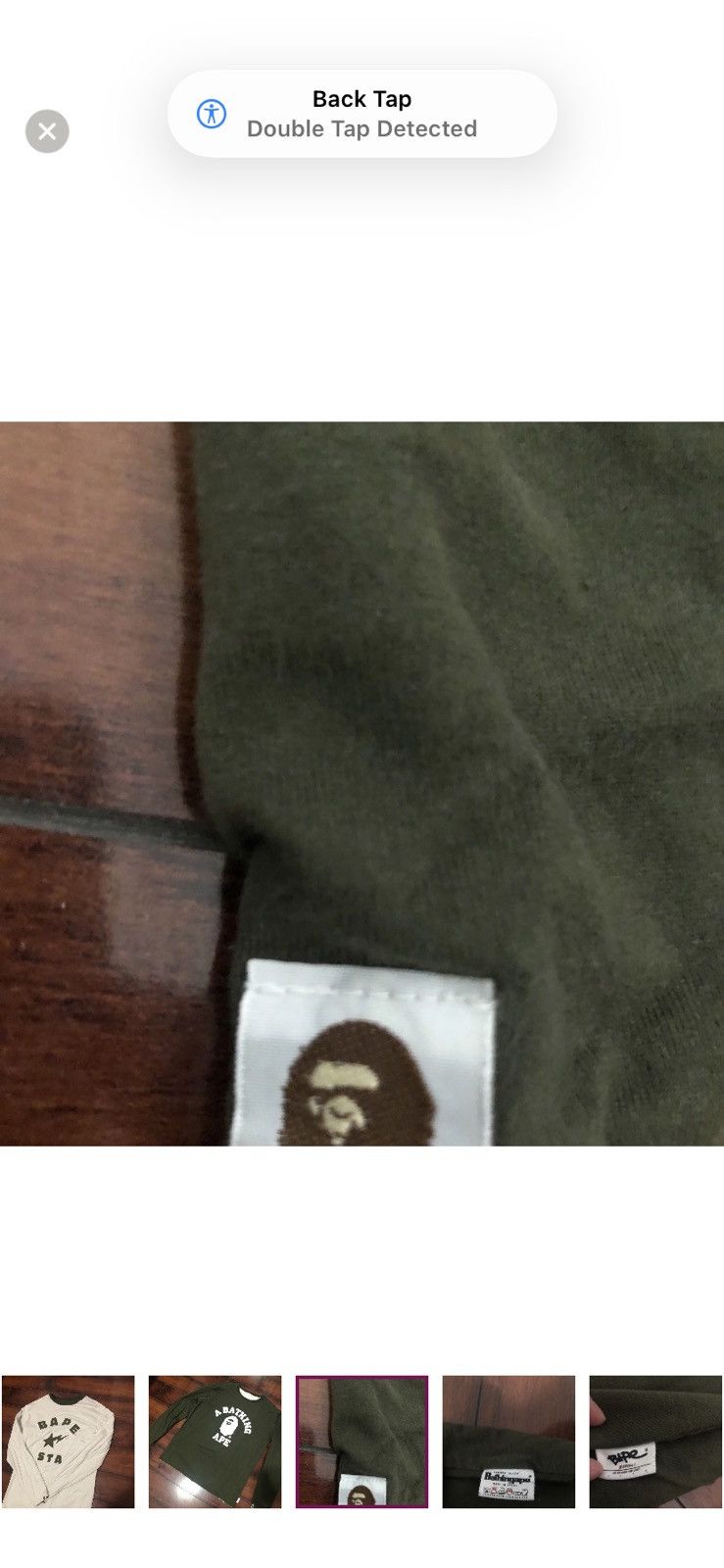 Bape 2003 Vintage Bape Sta / College Reversible Long Sleeve Tee Size US XL / EU 56 / 4 - 6 Thumbnail