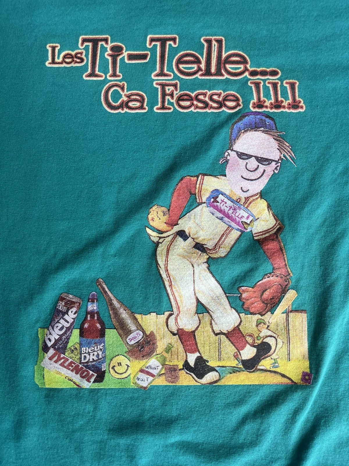 Vintage Vintage Les Ti-Telle… Ca Fesse !!! By Ti-wiss 00’s Tshirt Size US XL / EU 56 / 4 - 7 Thumbnail