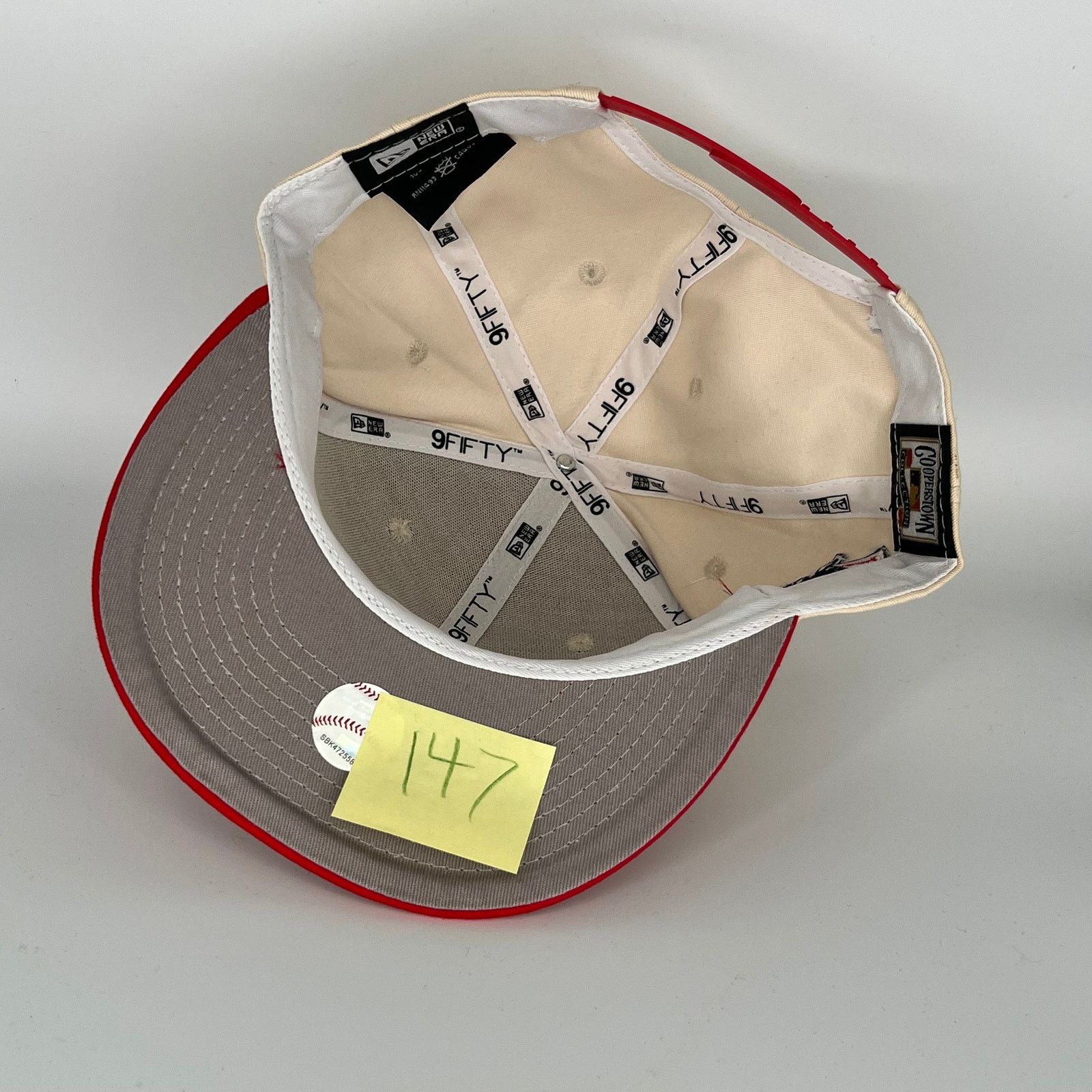 New Era Khaki Red Washington Nationals N.L. Side Patch New Era MLB Size ONE SIZE - 4 Thumbnail