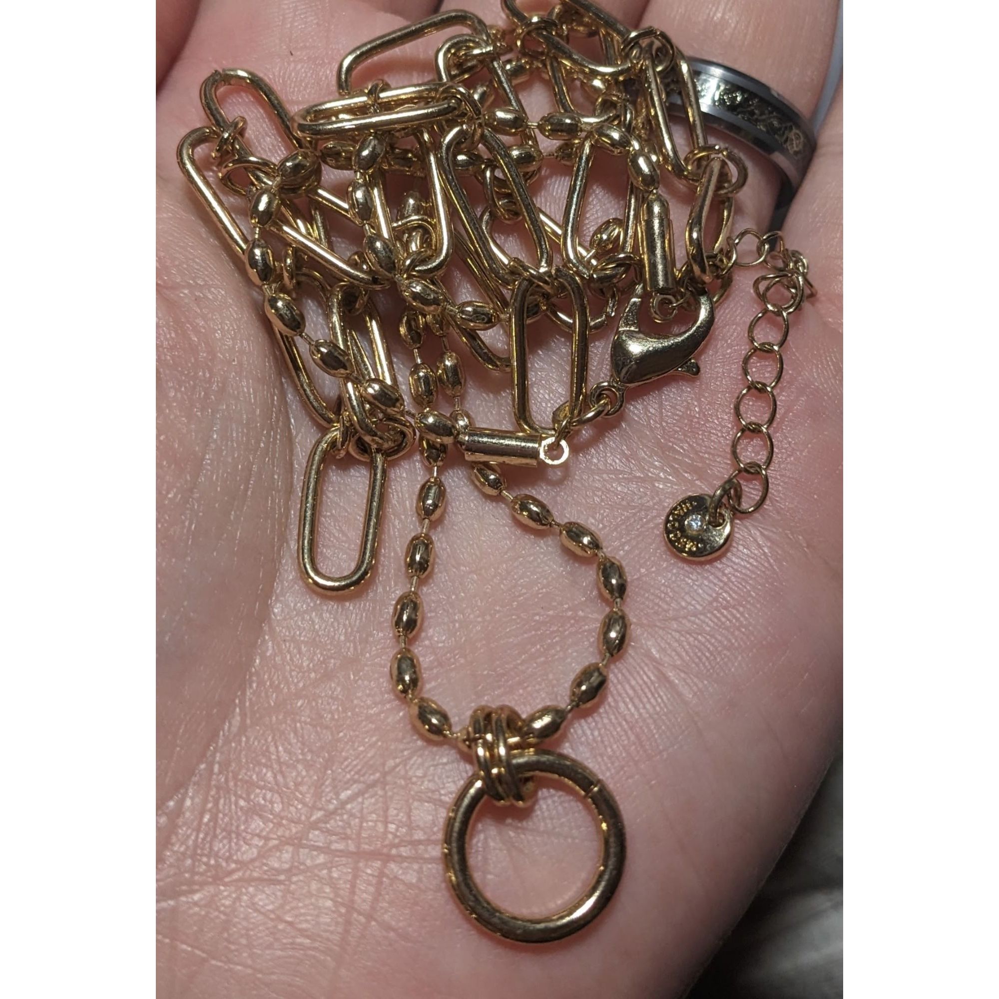 Other Halogen Layered Gold Chain Paperclip Necklace Size ONE SIZE - 7 Thumbnail