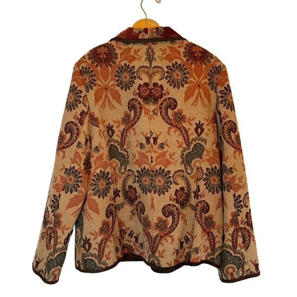 Vintage Vintage Kasper paisley tapestry jacket Size XXL / US 16-18 / IT 52-54 - 2 Thumbnail