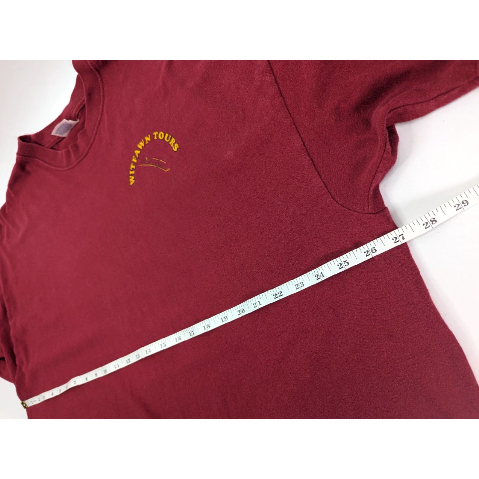 Vintage VINTAGE Witfawn Tours Trojans Training USC vs. OSU Red Shirt 3XL Hanes Beefy T-Shirt Mens Short Sleeve Cotton Red Logo Size US XXL / EU 58 / 5 - 6 Thumbnail