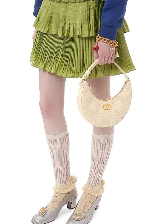 Valentino os11x0126 Size: OS / Quiltie 67 Mini Shoulder Bag in Beige Size ONE SIZE - 8 Thumbnail