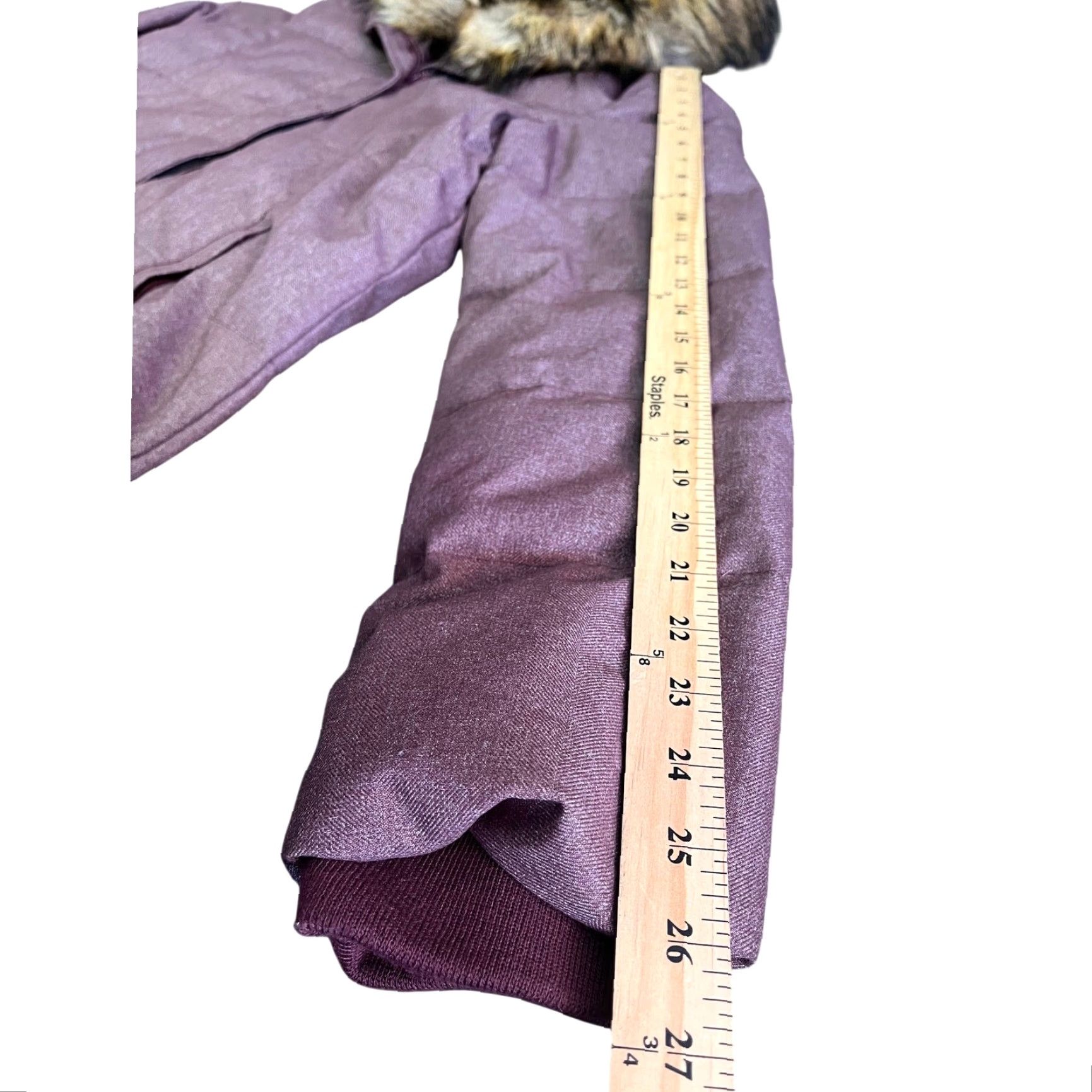 Prana Prana Jasmine Jacket Womens XL Purple Down Faux Fur Collar Winter Full Zip Size XL / US 12-14 / IT 48-50 - 6 Thumbnail