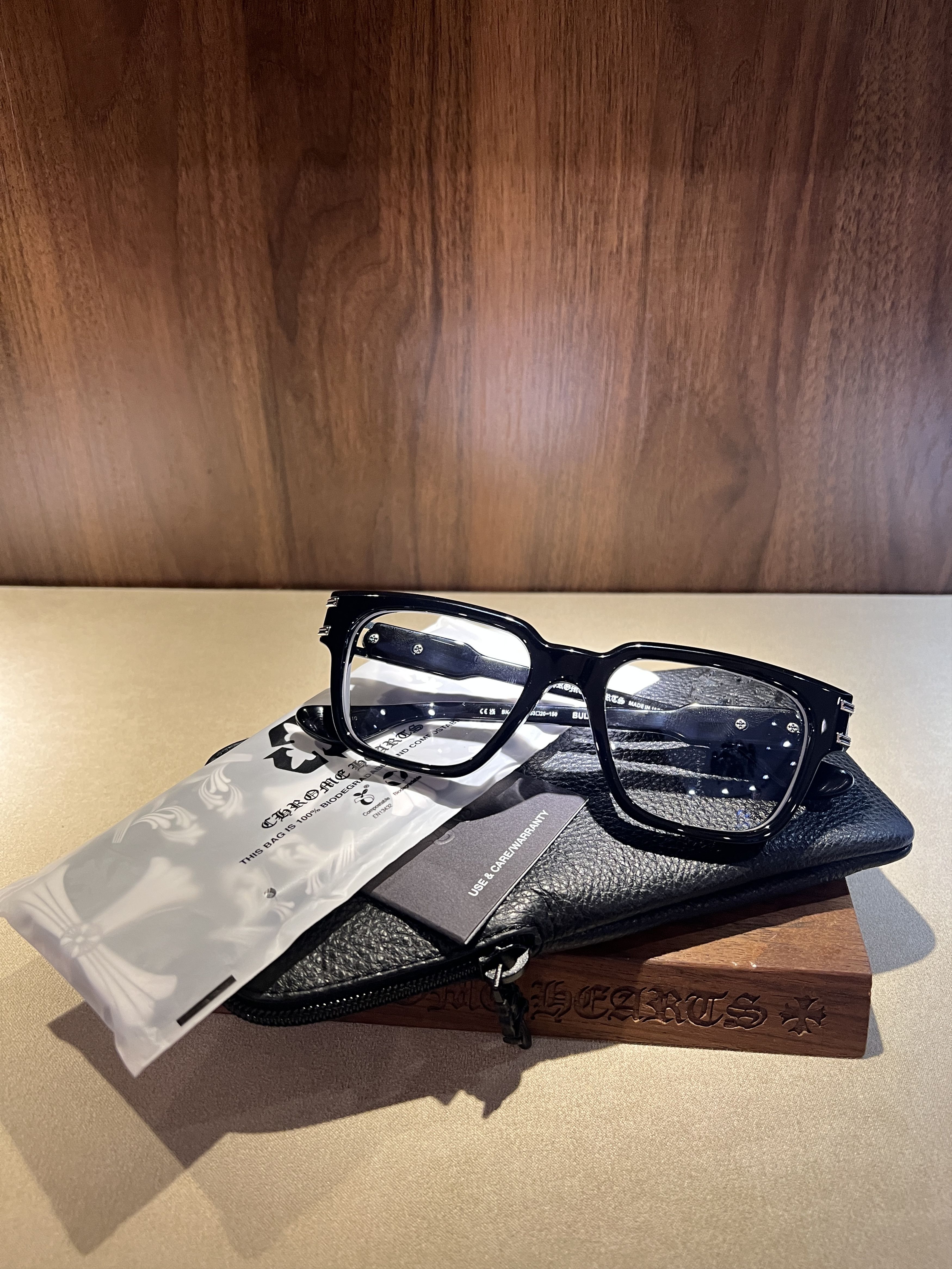 Chrome Hearts Chrome Hearts BULGE BLACK/SILVER GLASSES Size ONE SIZE - 10 Thumbnail
