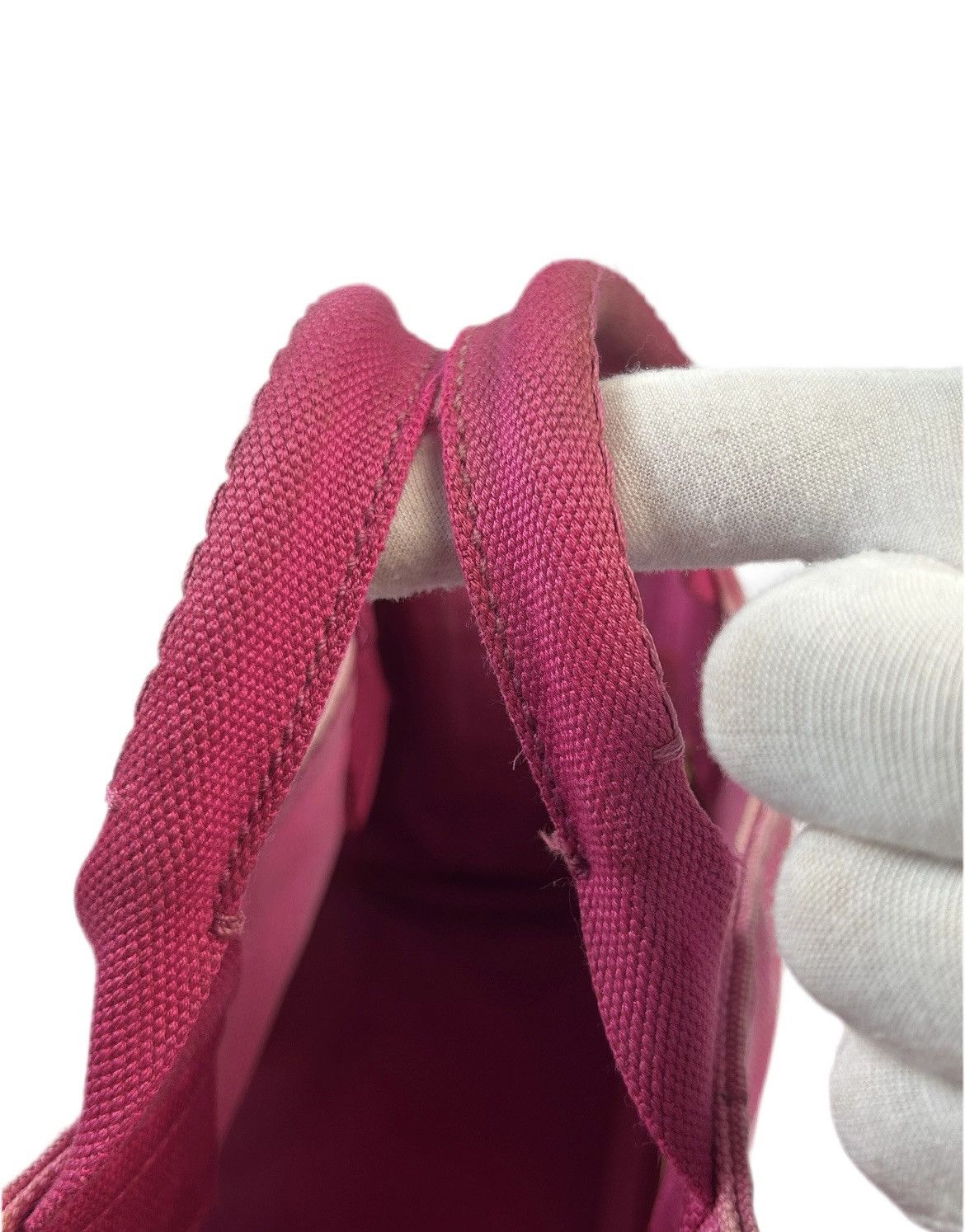 Prada Prada Pink Canapa Hand Bag Size ONE SIZE - 7 Thumbnail