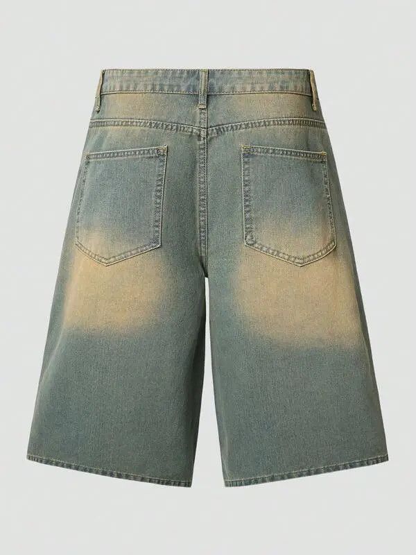 Japanese Brand Adachi x Mami Washed Vintage Y2k Shorts Jorts Denim Size US 32 / EU 48 - 7 Thumbnail