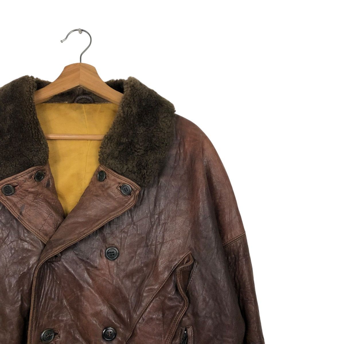 Japanese Brand 🔥VTG BIKER LEATHER JACKET GICOLL FUR COLLAR 14th ADDICTION Size US M / EU 48-50 / 2 - 8 Thumbnail