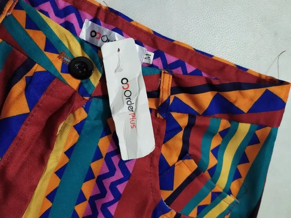 Other Order Plus Multicolour Art Square design High rise Pants Size US 28 / EU 44 - 5 Thumbnail