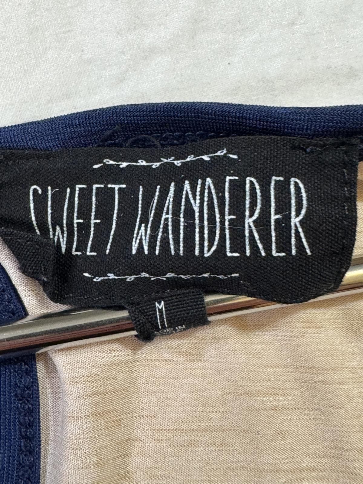 Designer Sweet Wanderer Women's Medium Blouse Cinched Sides Size M / US 6-8 / IT 42-44 - 6 Thumbnail
