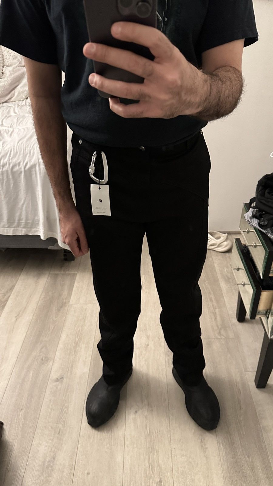 image of Heliot Emil Carabiner Jeans in Black, Men's (Size 32)
