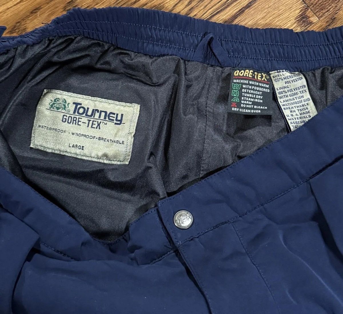 Goretex Vintage Tourney Gore-Tex Navy Pants (Size L) Size US 36 / EU 52 - 3 Thumbnail