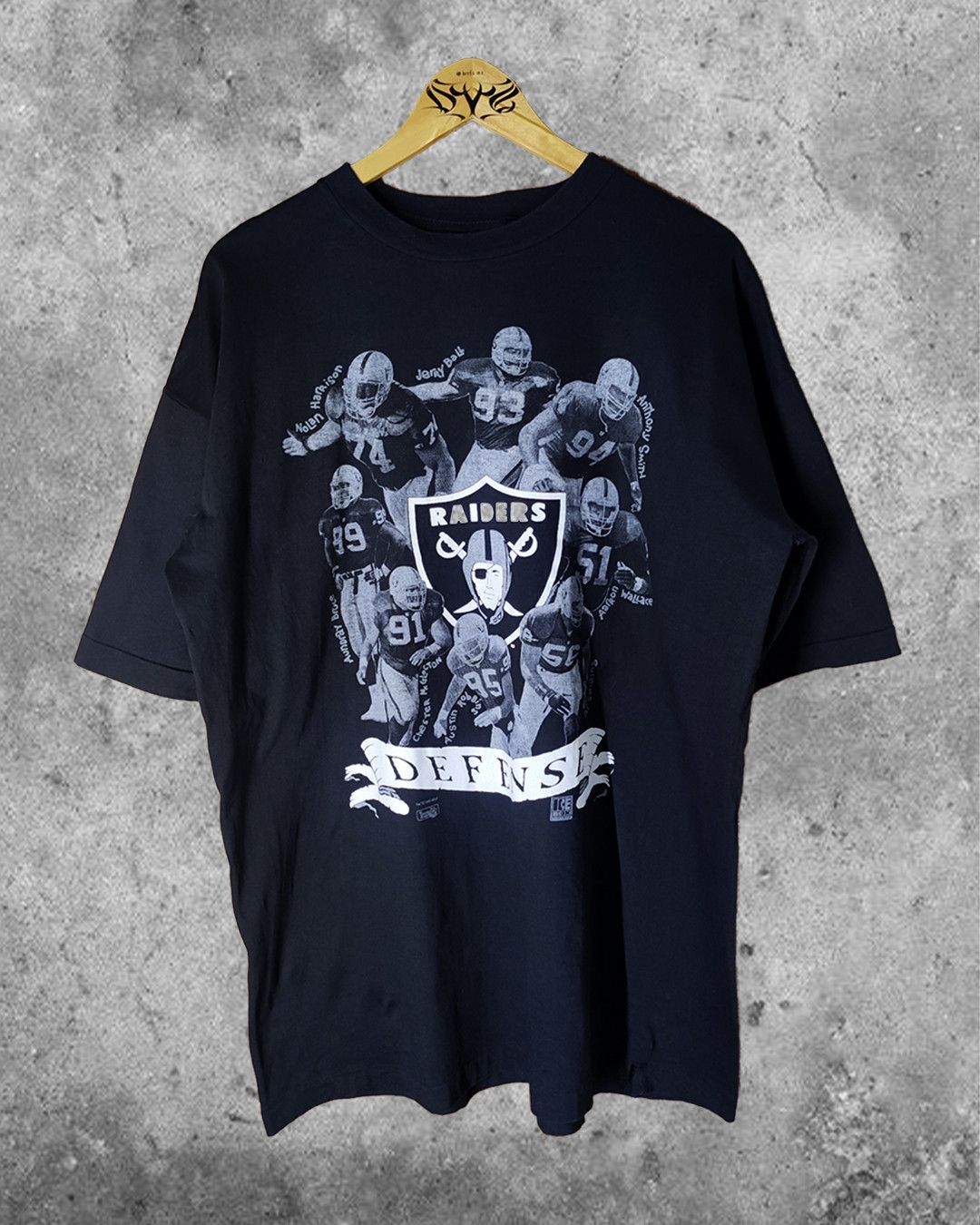 NFL × Vintage Rare 1995 NFL Oakland Riders Defense vintage tee Size US L / EU 52-54 / 3 - 1 Thumbnail