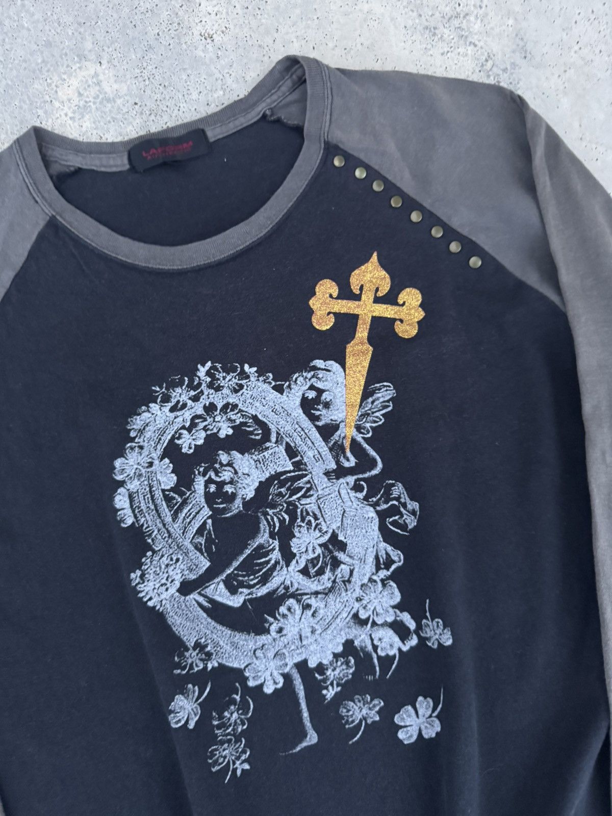 Seditionaries Laform Cupid Cross Studded seditionaries Styled Punk Tees Size US L / EU 52-54 / 3 - 3 Thumbnail