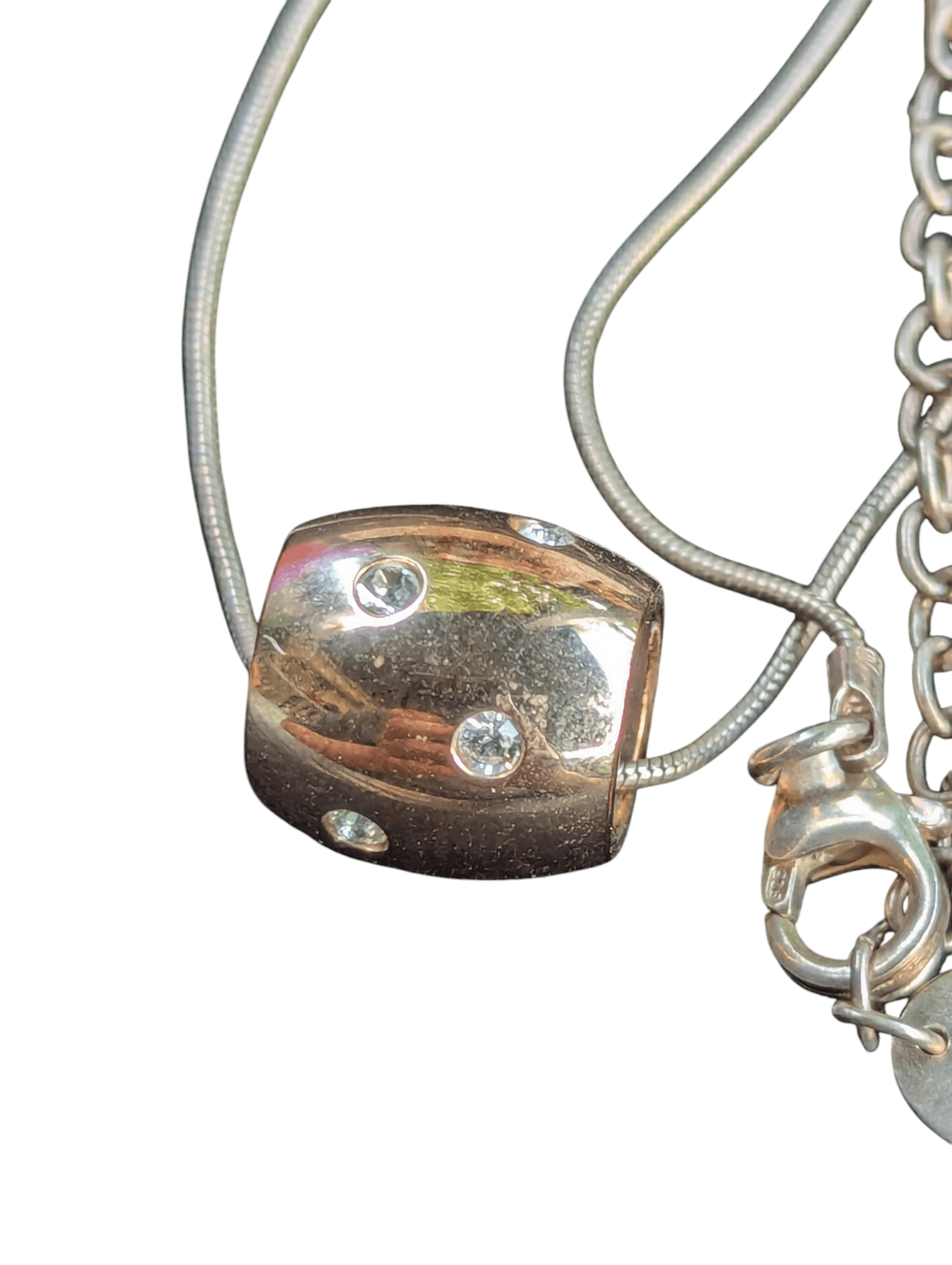 Jewelry SILVER 925 NECKLACE with 316l Stainless Pendant Size ONE SIZE - 4 Thumbnail