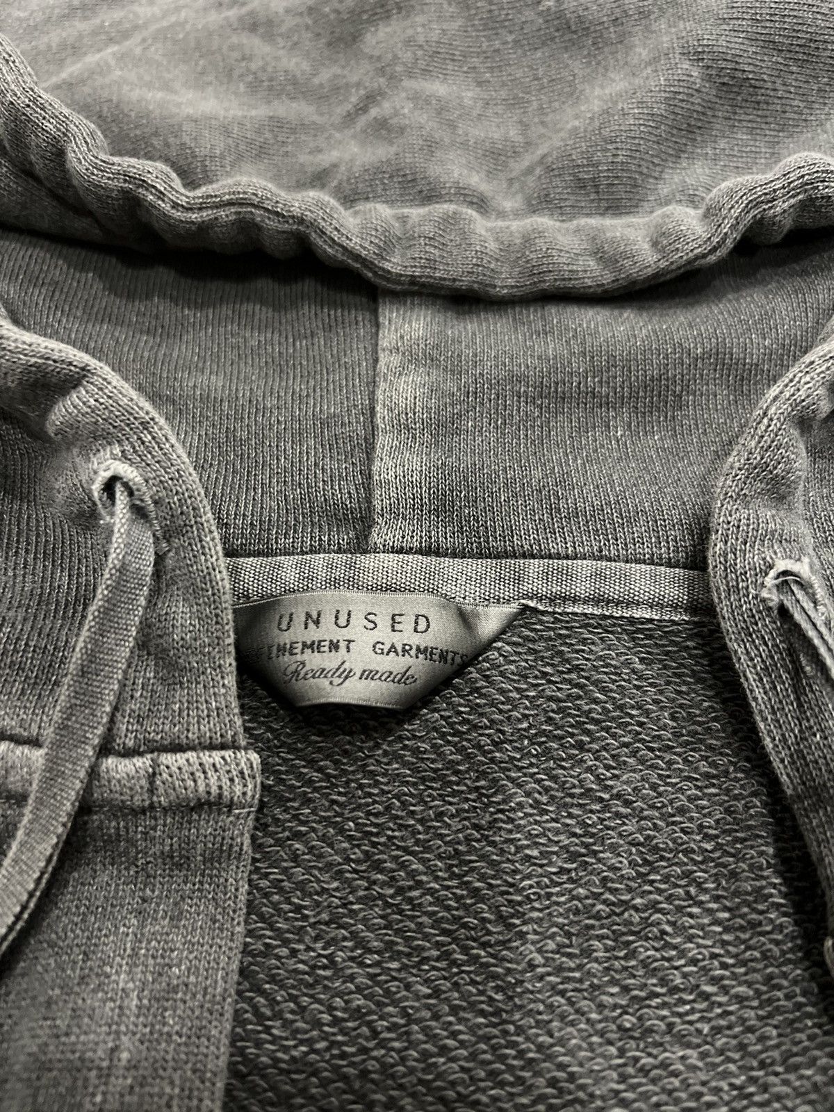 Unused Oil Wash Grey Kimono Tie Bondage Hoodie by Unused Size US M / EU 48-50 / 2 - 11 Thumbnail