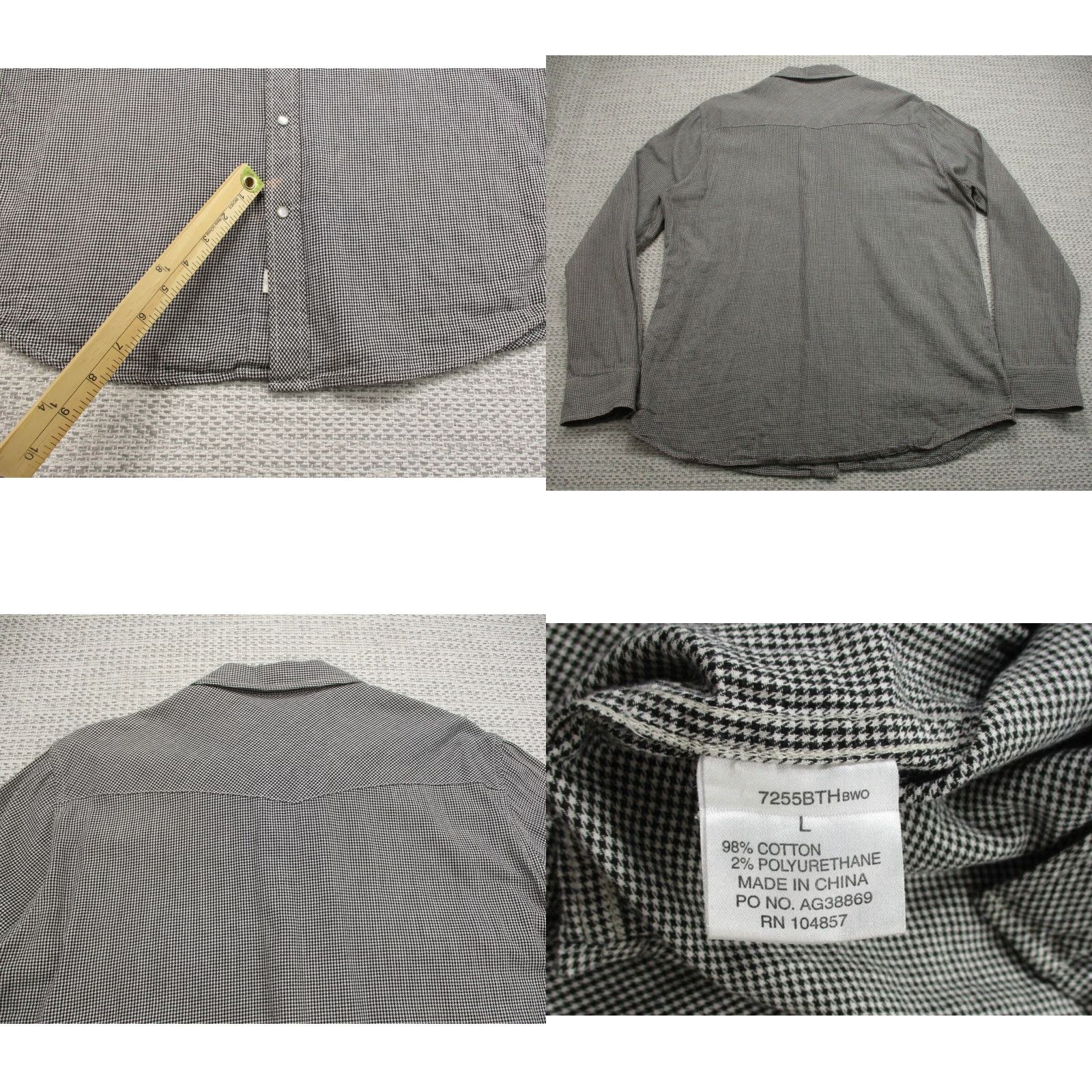 Vintage Shirts by AG Adriano Goldschmied Shirt Mens Large Long Sleeve Button Up Size US S / EU 44-46 / 1 - 8 Thumbnail