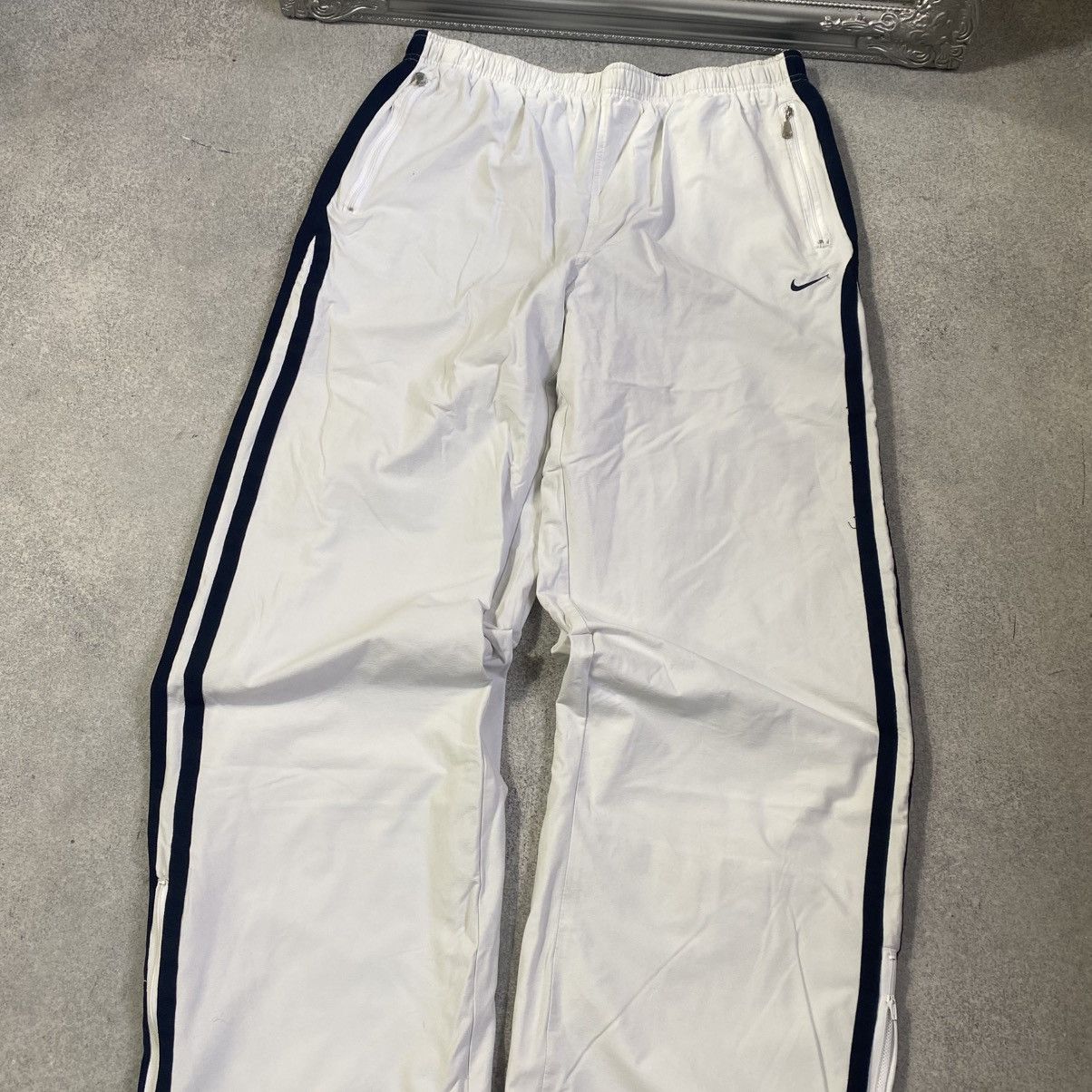 Nike Y2K Nike Track Pants White Size US 36 / EU 52 - 2 Thumbnail