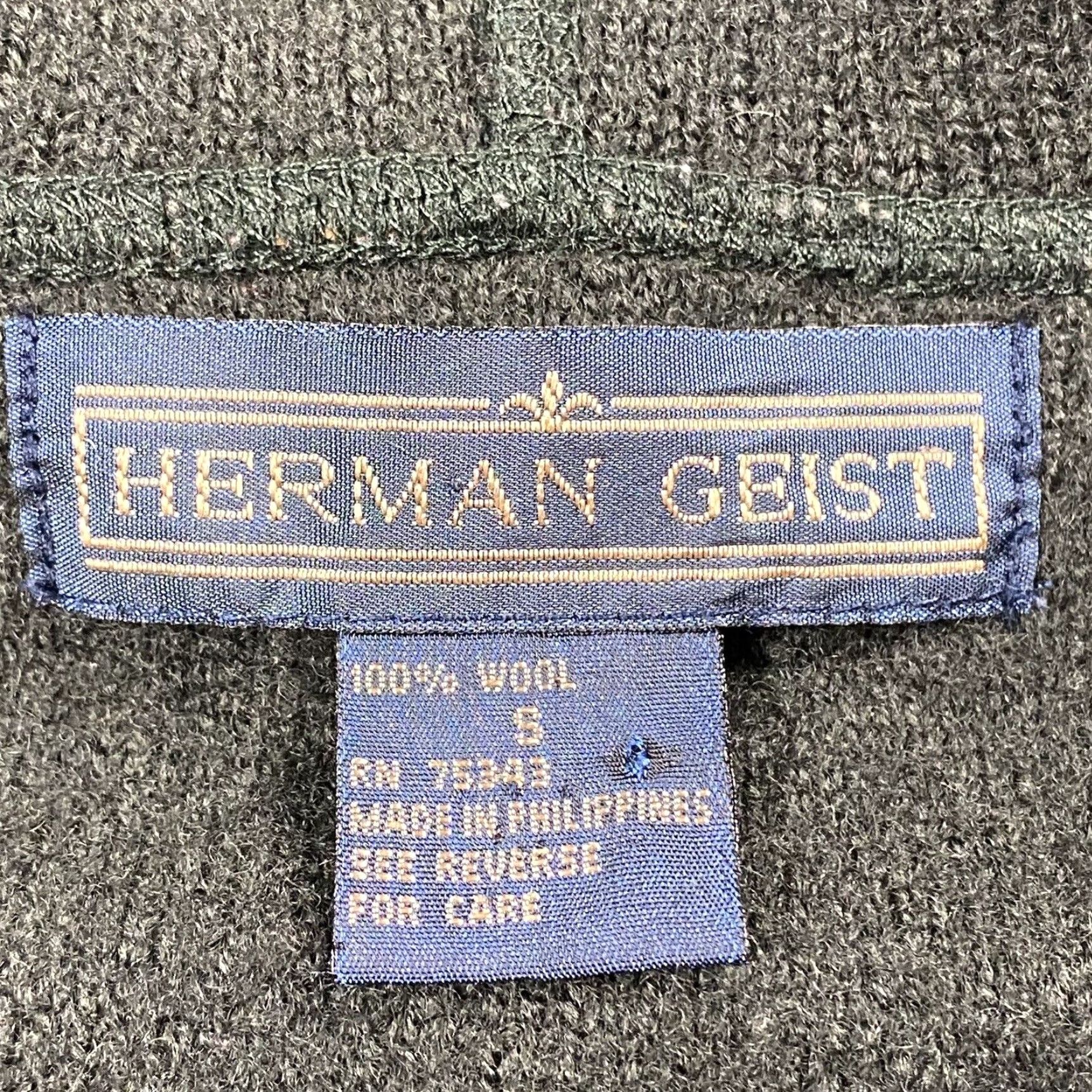 Vintage VINTAGE HERMAN GEIST WOOL HOODIE FULL ZIP GREEN SIZE SMALL S Size S / US 4 / IT 40 - 3 Thumbnail