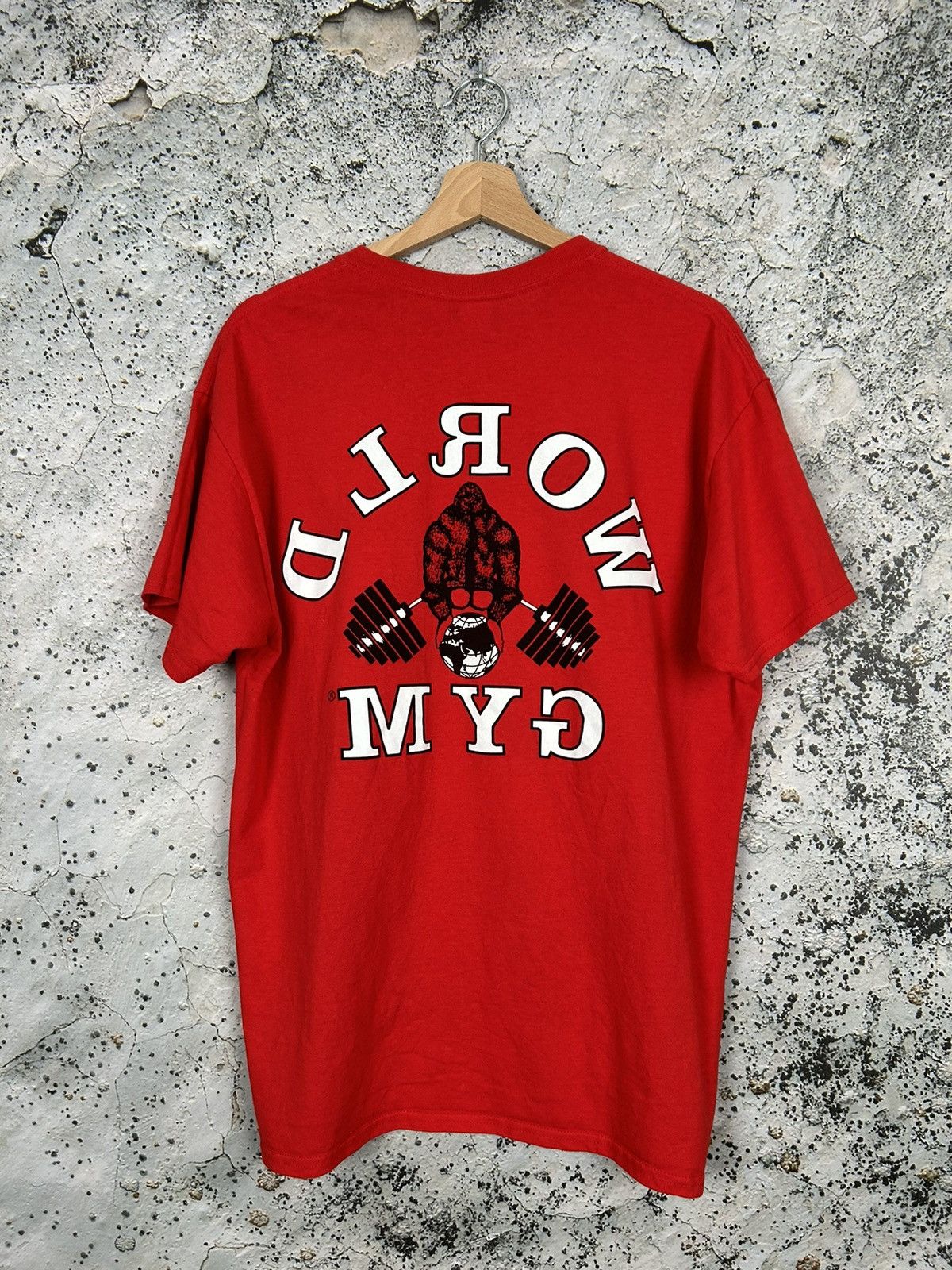 Vintage Vintage World Gym Graphic Tee Made in USA 90s Rare Hype Size US M / EU 48-50 / 2 - 4 Thumbnail