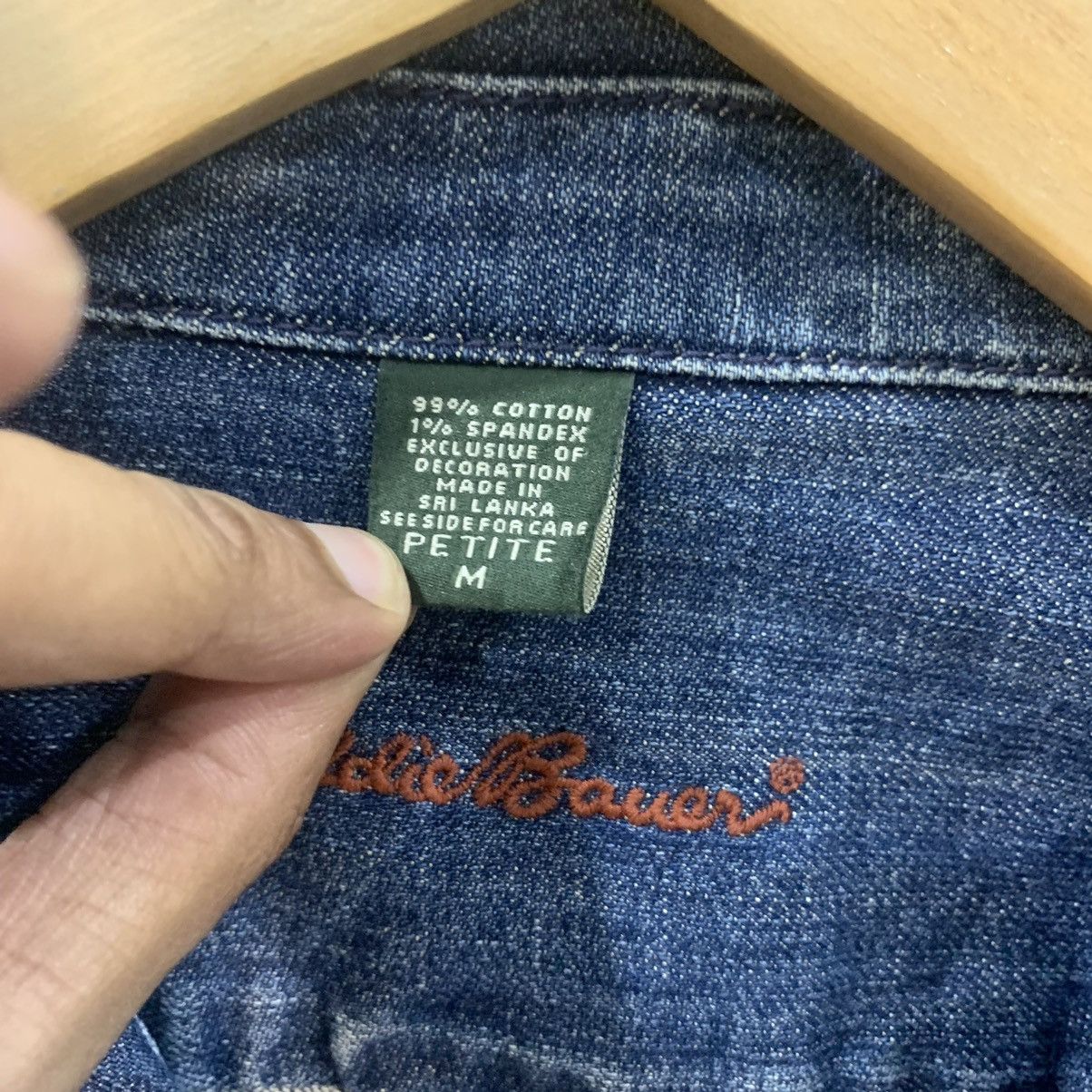 Eddie Bauer × Vintage Eddie Bauer Denim Jacket Jeans Women Size M / US 6-8 / IT 42-44 - 3 Thumbnail