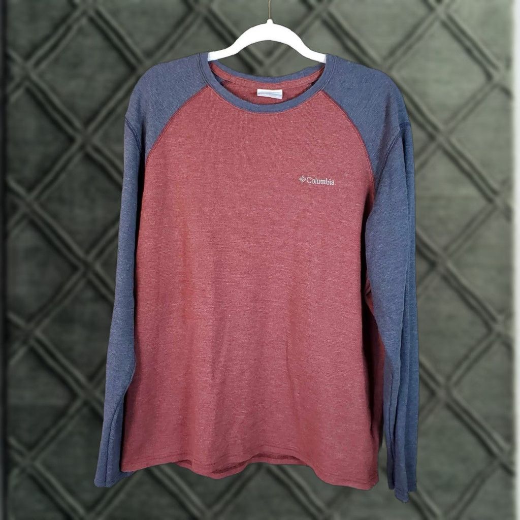 Vintage Columbia Shirt Adult XL Long Sleeve Dark Gray Maroon Size US XL / EU 56 / 4 - 1 Thumbnail