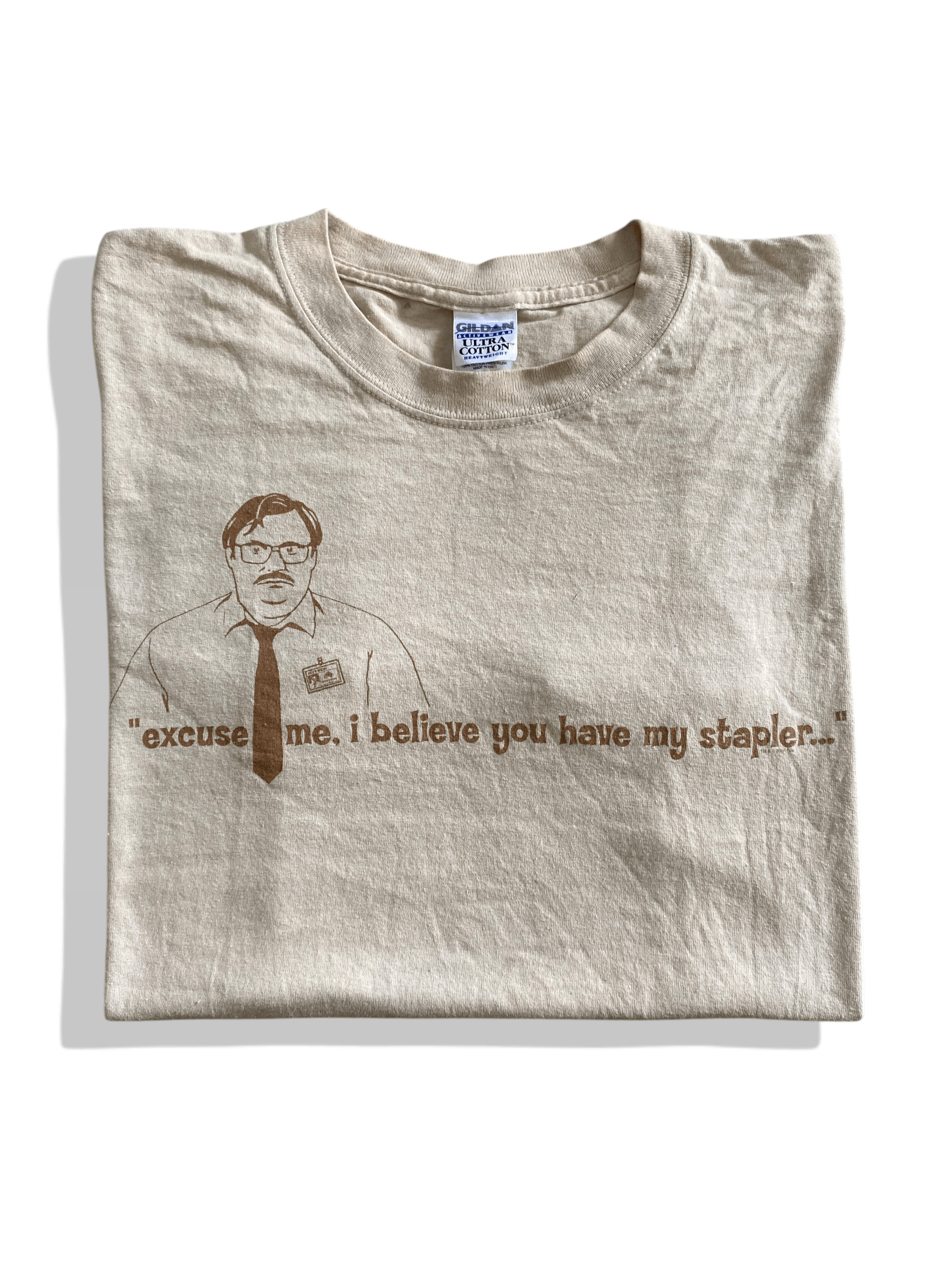Gildan Vintage 2004 Office Space "Stapler Guy" Movie Shirt Fox TV Size US L / EU 52-54 / 3 - 1 Thumbnail