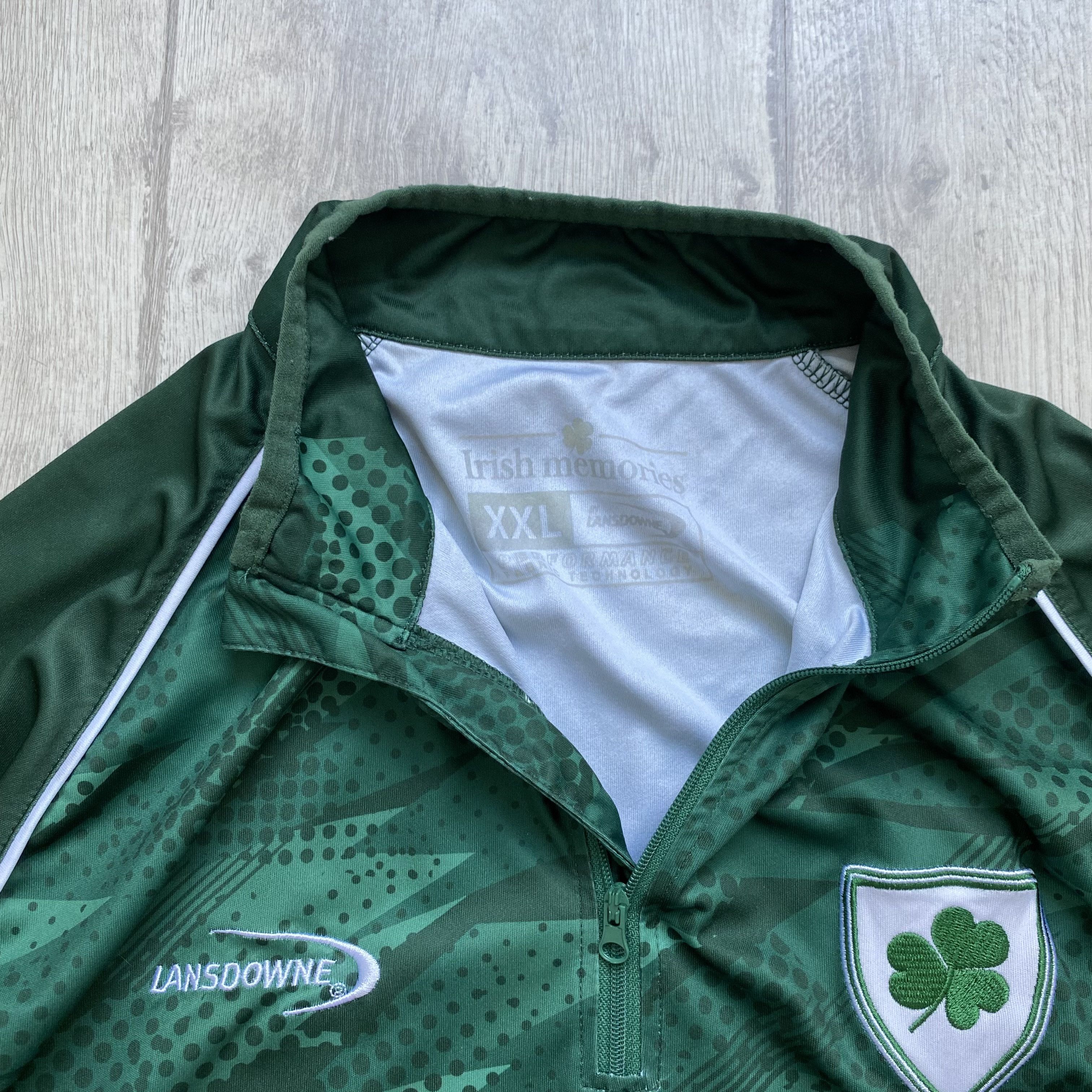 Cotton Traders ☘️ Blokcore Ireland jersey longsleeve soccer rugby Guinness Size US XL / EU 56 / 4 - 7 Thumbnail
